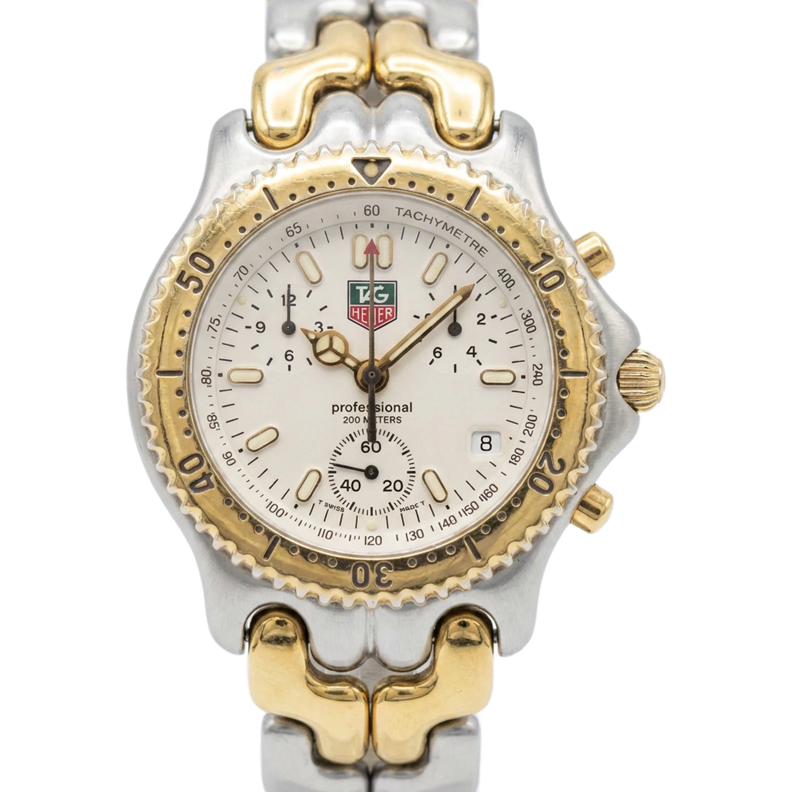 TAG Heuer S/el S35.006 Chronograph White dial Quartz