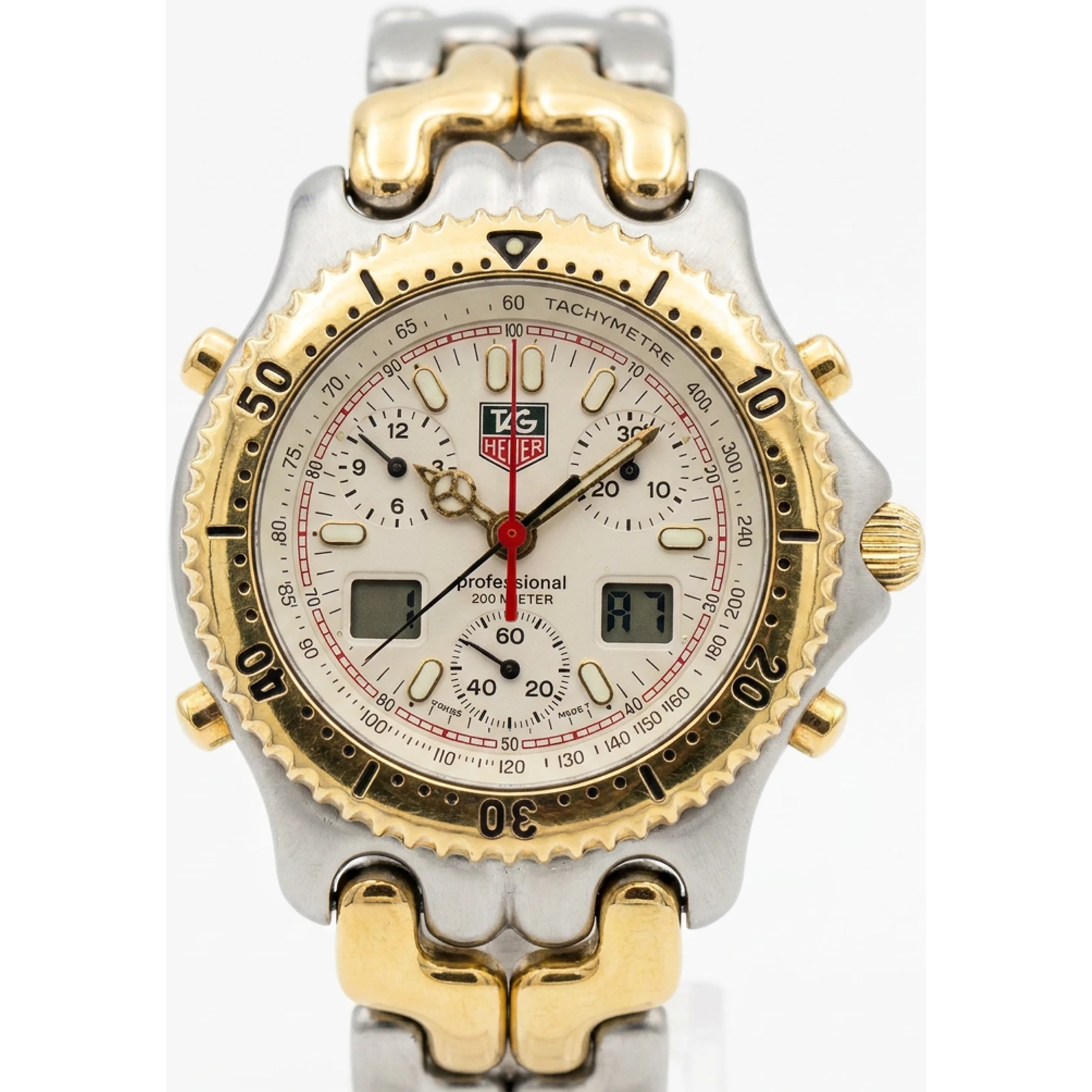 TAG Heuer SEL.s/el CG1123-0 Chronograph SENNA SS 18k Gold Plated