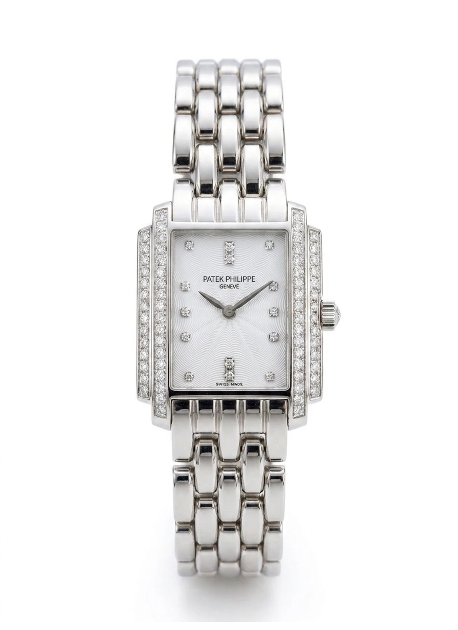 Patek Philippe Gondolo 4825/101G-010 Original Diamond Set Dial Bezel & Lugs