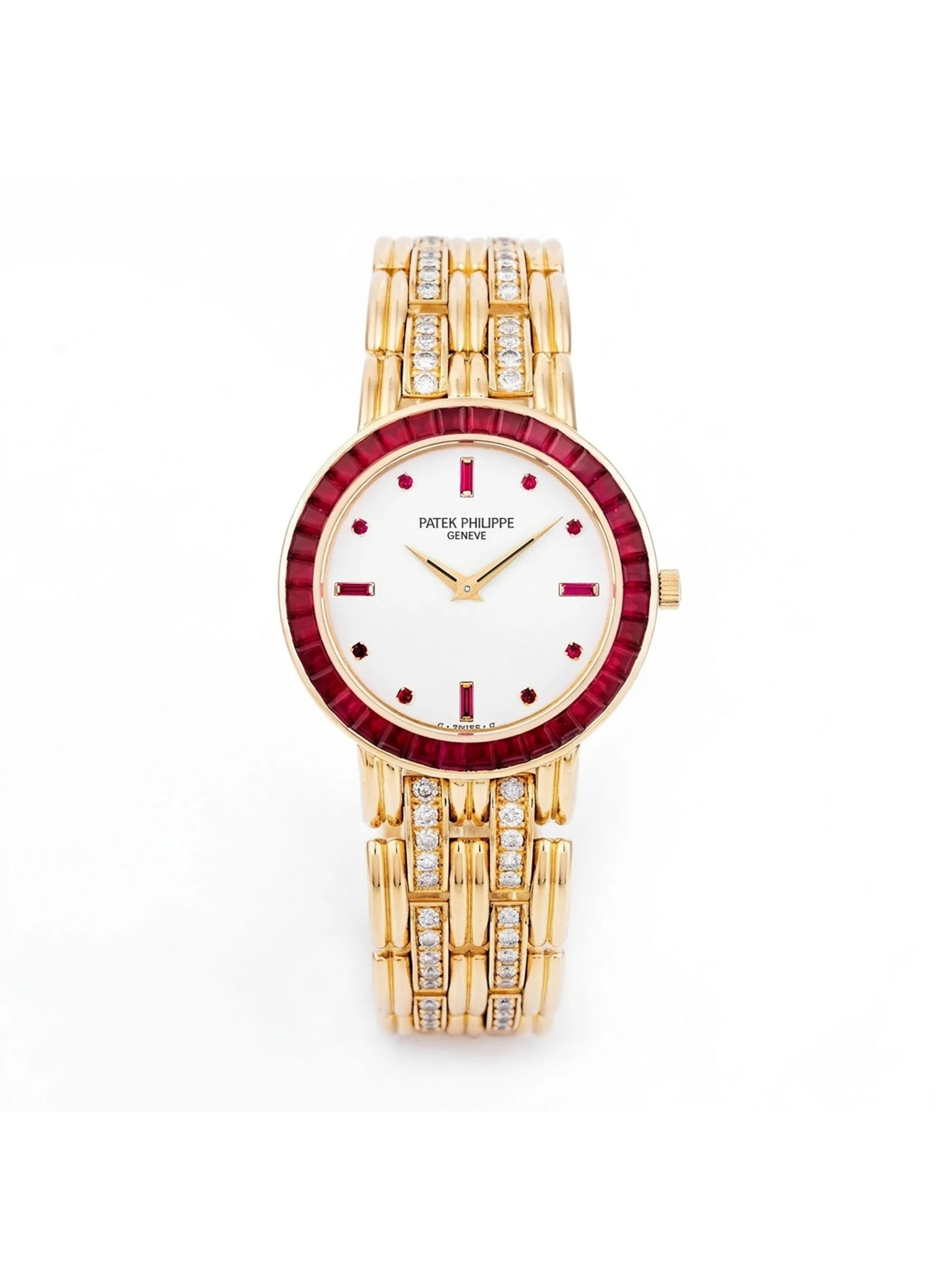Patek Philippe 5018/012 Rubies and Diamonds 18k Yellow Gold