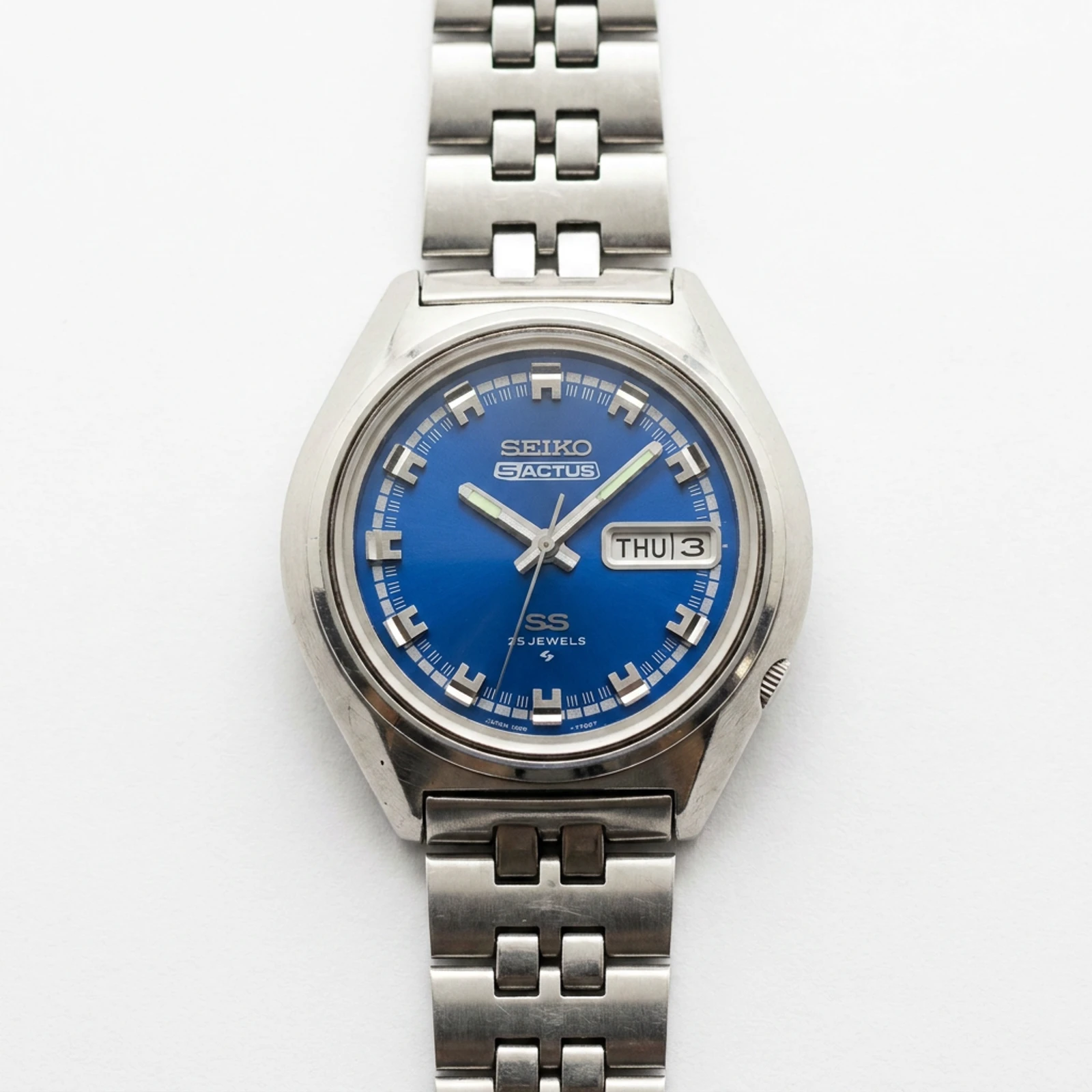 Seiko 1972 5Actus SS Automatic 25Jewels Blue Dial 6106-7580 Days/Date Kanji JDM