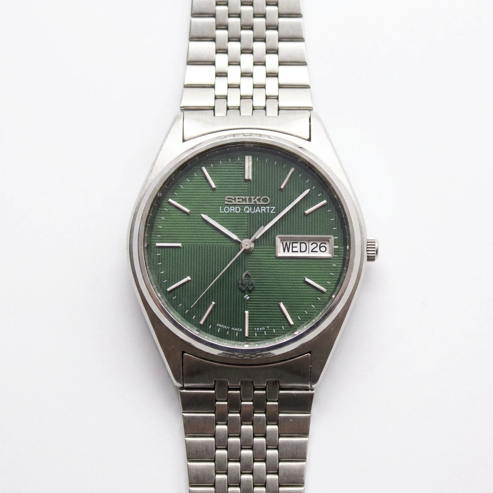 Seiko 1978 Lord Quartz Green Texture Dial 7853-7020 Days/Date Kanji JDM Japan