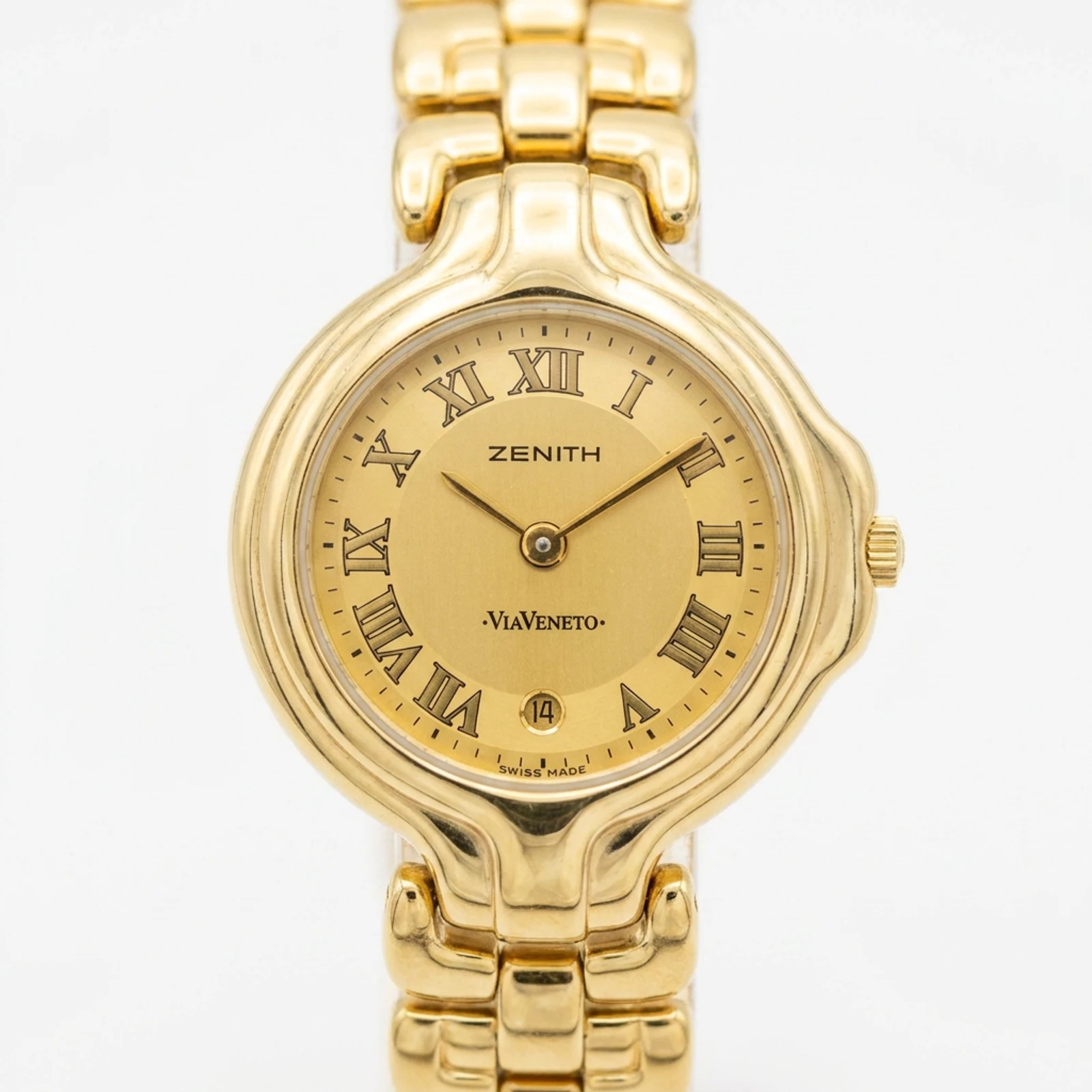 Zenith Via Veneto Gold Plated Quartz 50-0210.298