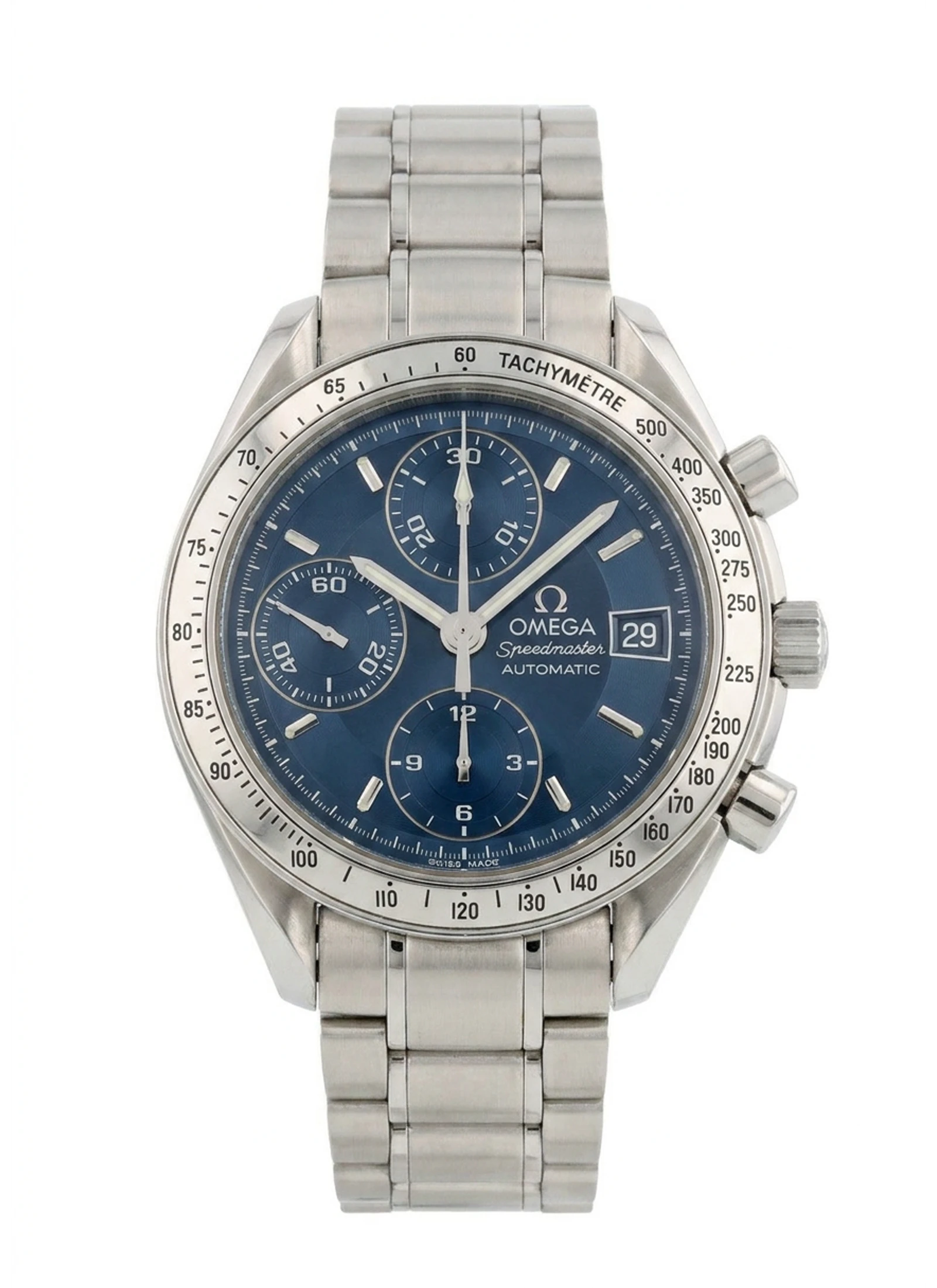 Omega Speedmaster Day-Date 'Triple Date' (Blue) 3523.81