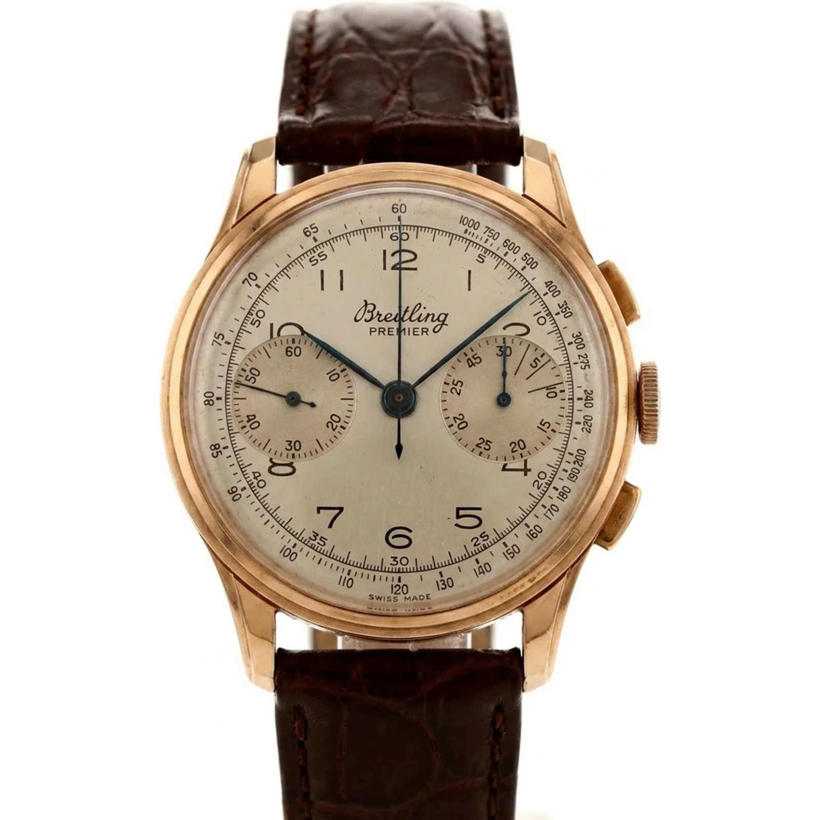 Breitling 782 PREMIER VENUS Cal 186 Rosegold Chronograph Handaufzug aus den 1940iger Jahren