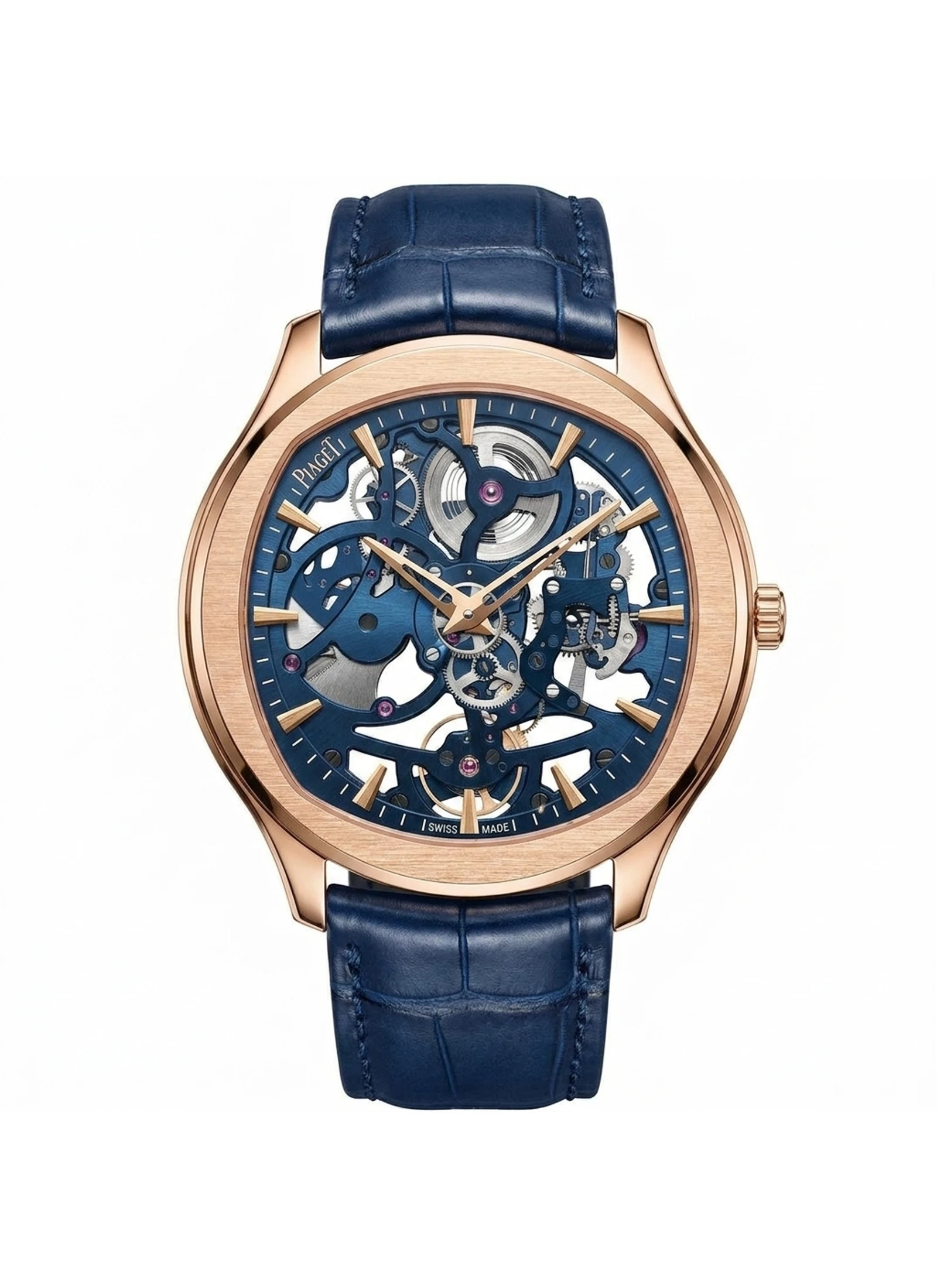 Piaget Polo Skeleton Rose Gold Blue G0A46009