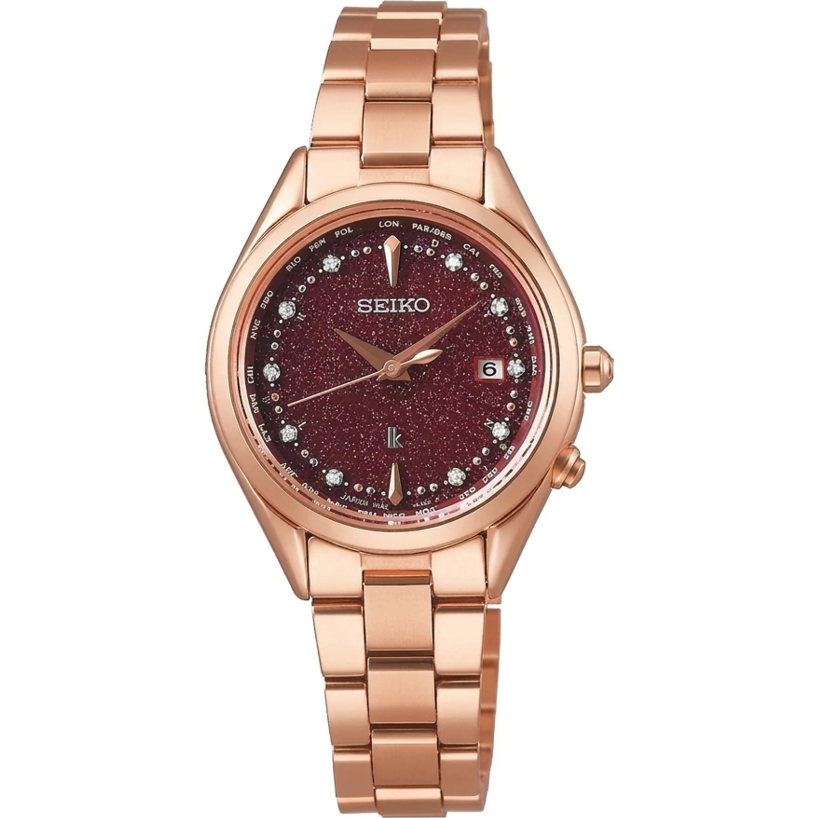 Seiko Lukia SSQV080 Red Dial Limited Edition Titanium Solar Radio