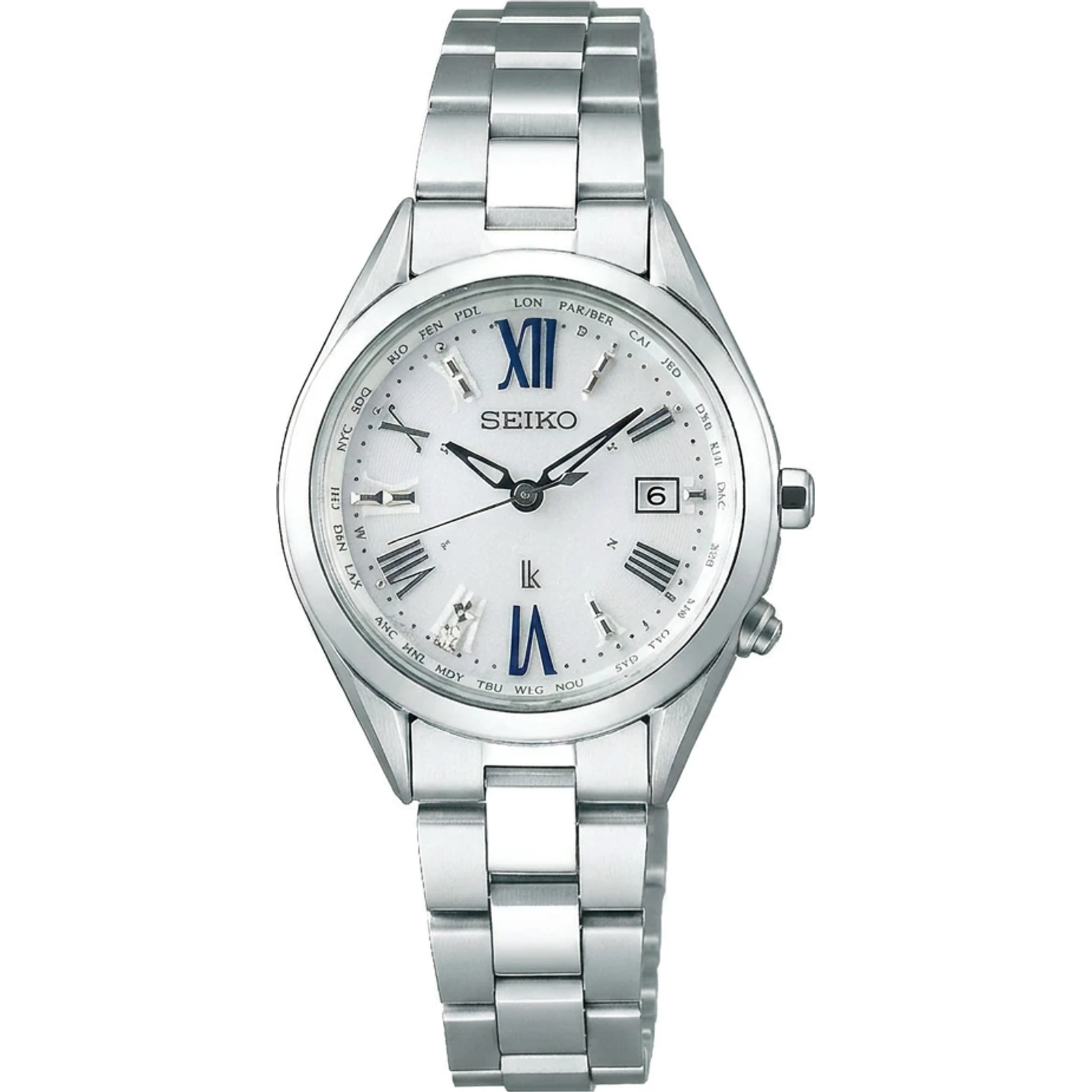Seiko Lukia 28mm Titanium Solar Radio SSQV053