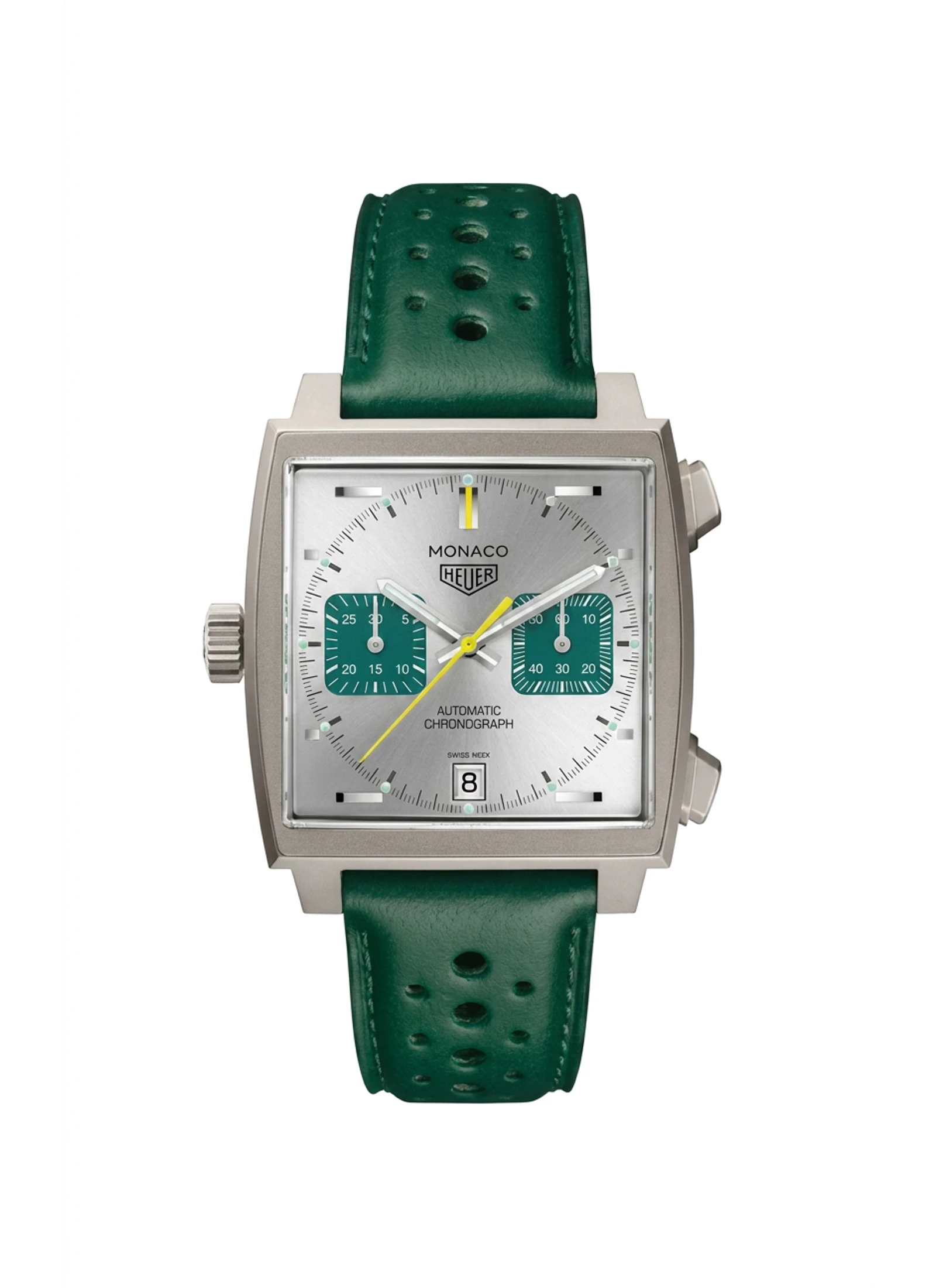 TAG Heuer Monaco Chronograph Racing Green CAW218E.FC6565