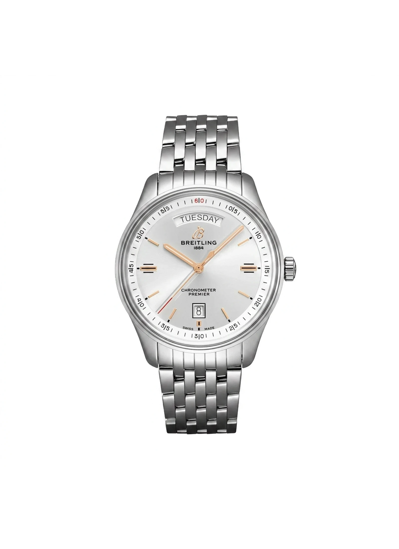 Breitling Premier Automatic Day & Date 40 Stainless Steel Unisex Watch A45340211G1A1