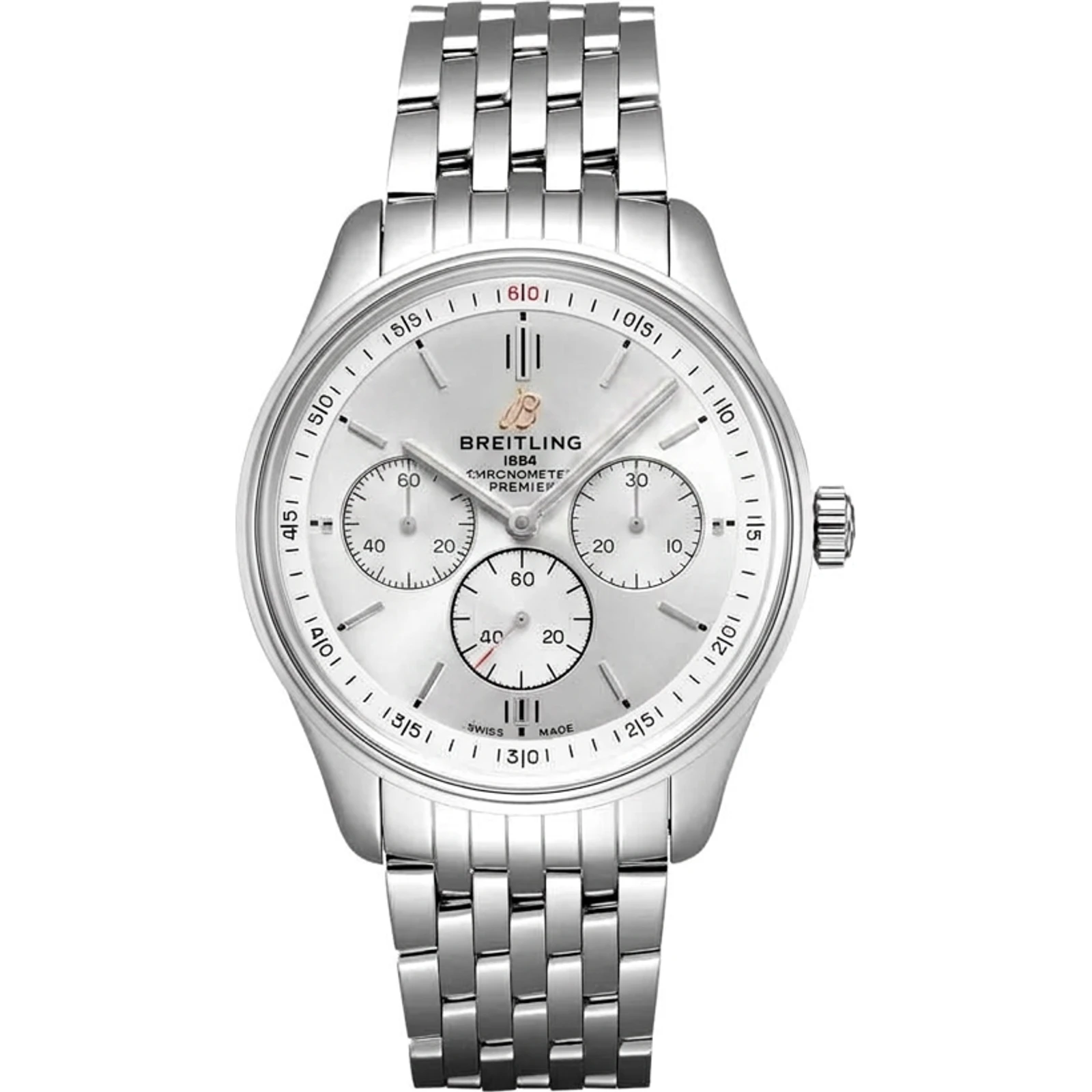Breitling Premier Automatic 40 Silver Dial Steel A37340351G1A1 Bracelet (2023)