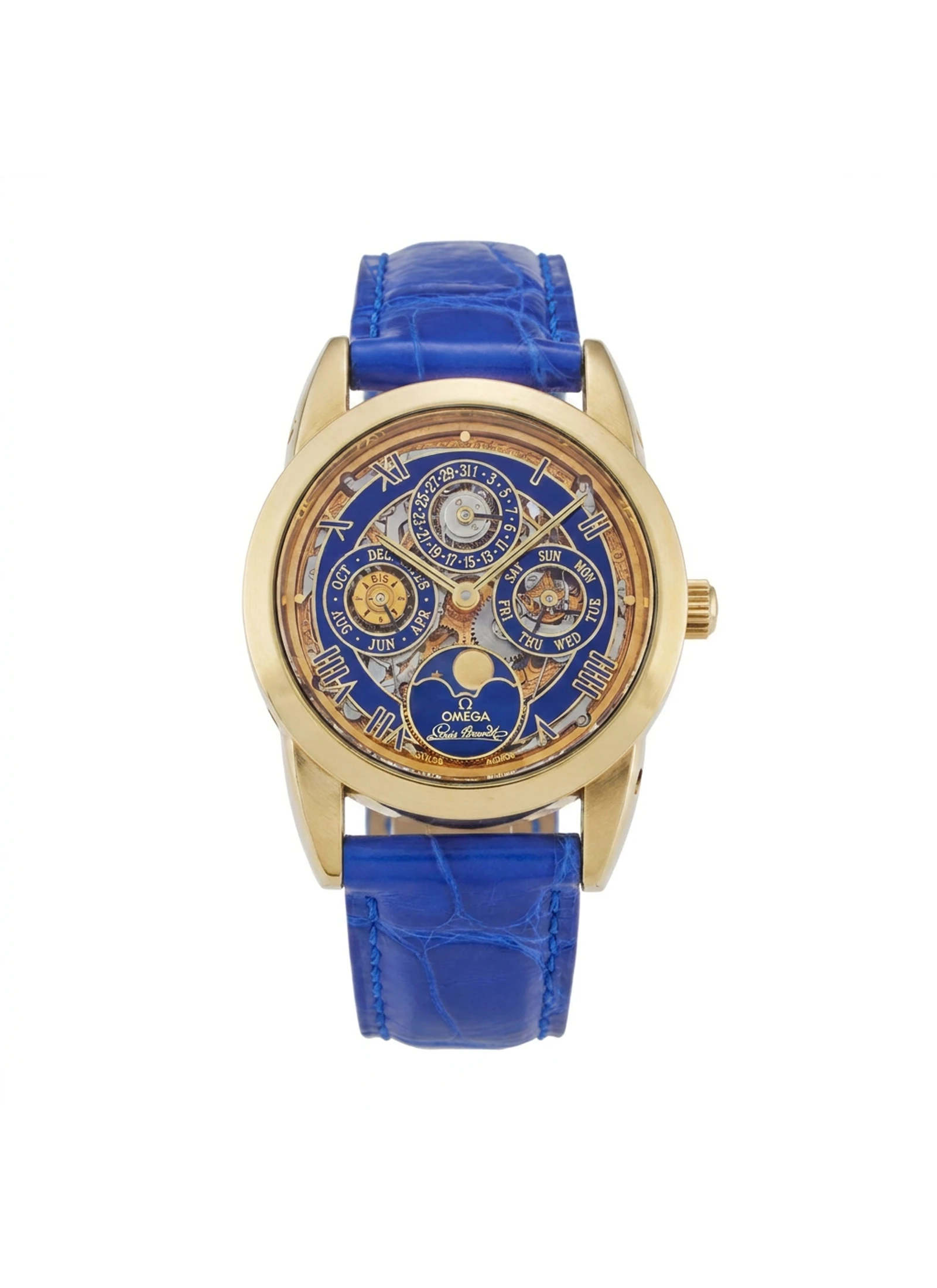 Omega Louis Brandt Perpetual Calendar Skeleton 5349.80.83