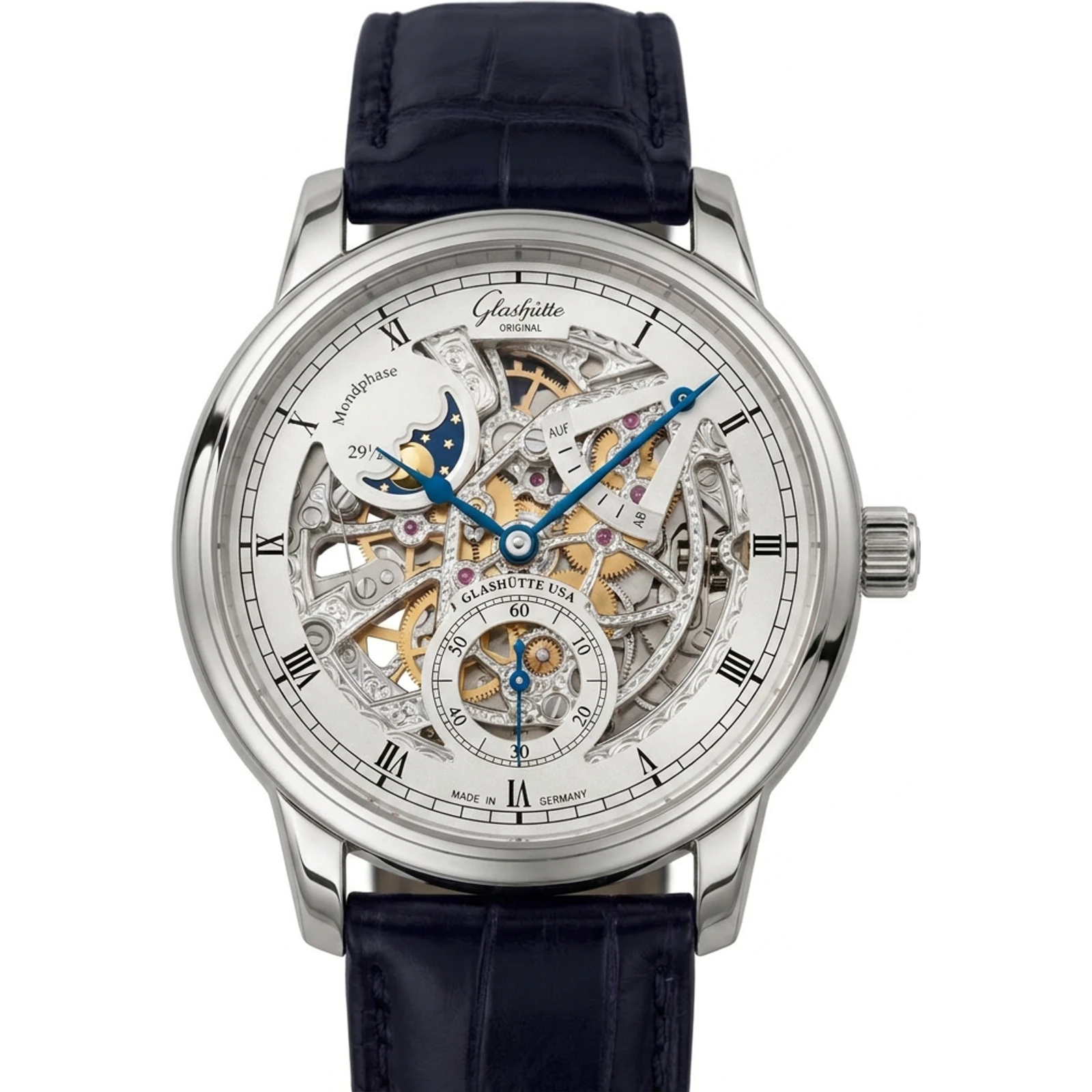 Glashutte Original Senator Moon Phase Skeletonised Edition 1-49-13-15-04-30