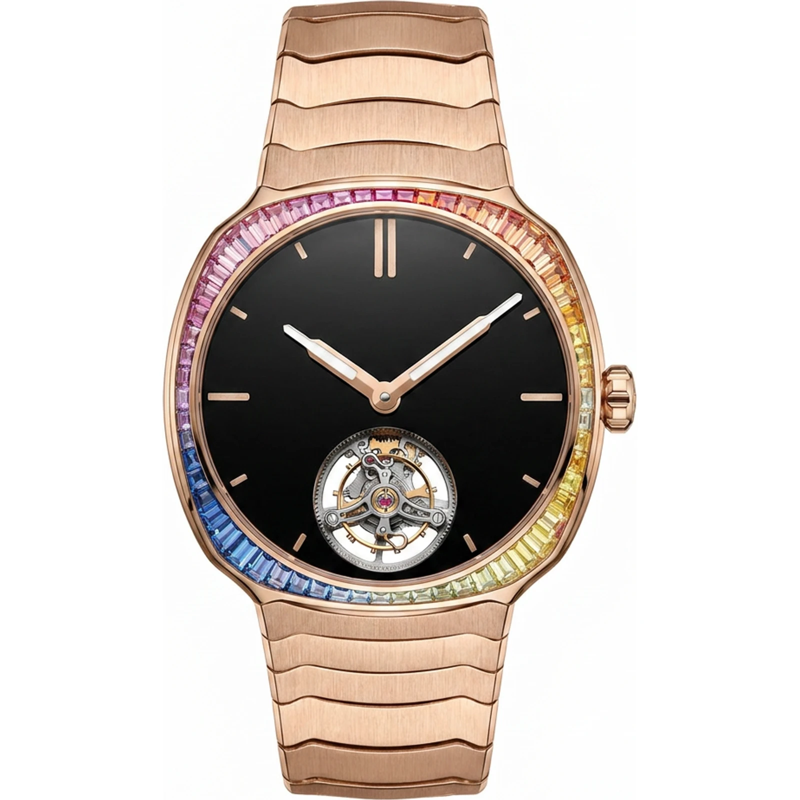 H. Moser & Cie. Streamliner Tourbillon Vantablack Rainbow 6804-0401