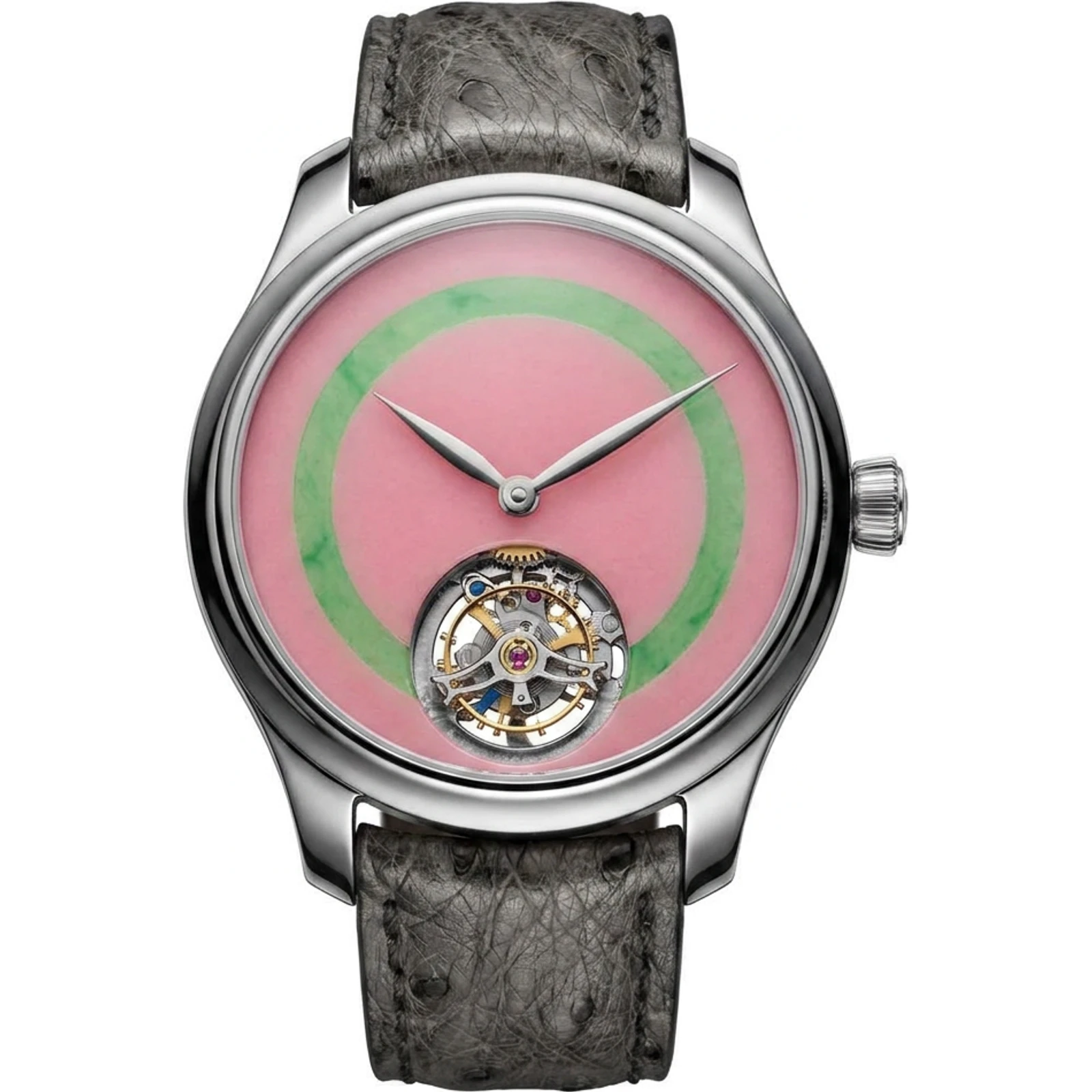 H. Moser & Cie. Endeavour Tourbillon Concept Pop Pink Opal And Burmese Jade 1805-1204