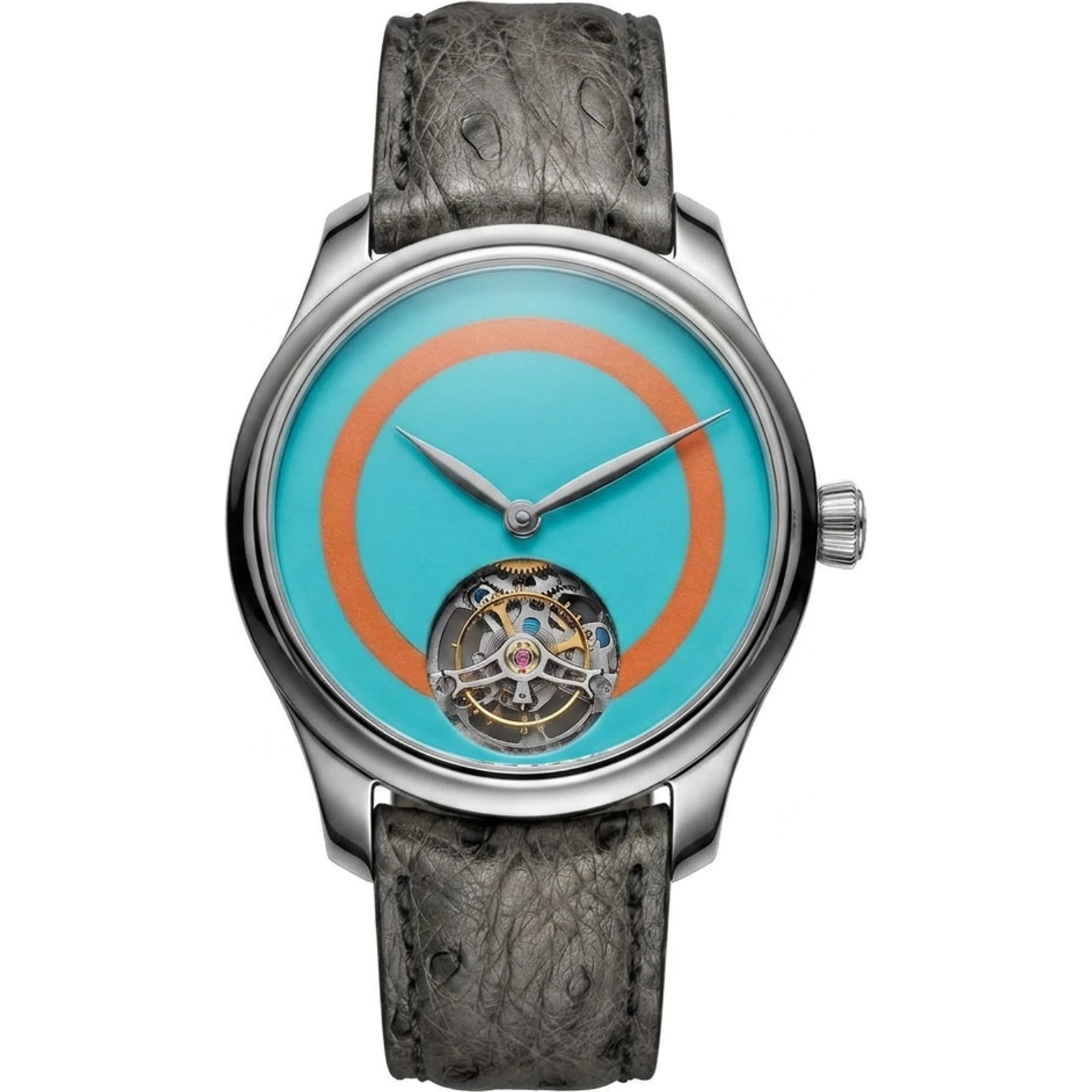H. Moser & Cie. Endeavour Tourbillon Concept Pop Turquoise And Deep Orange Coral 1805-1201