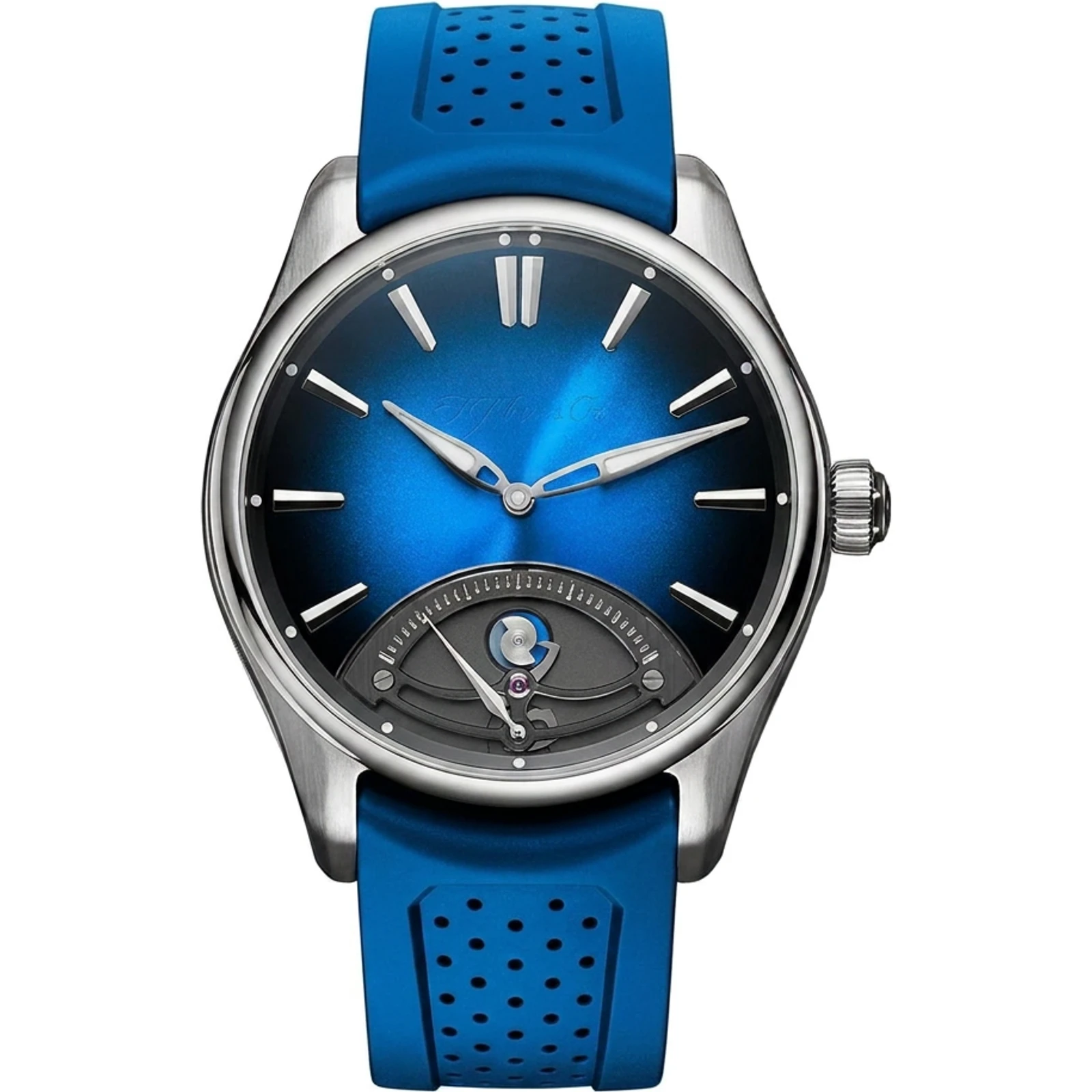 H. Moser & Cie. Pioneer Retrograde Seconds Midnight Blue 3250-1200
