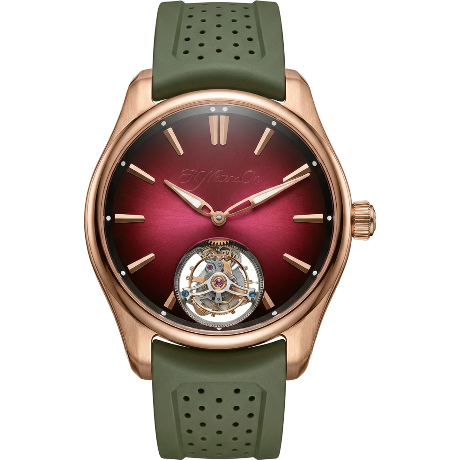 H. Moser & Cie. Pioneer Tourbillon Burgundy 3805-0400