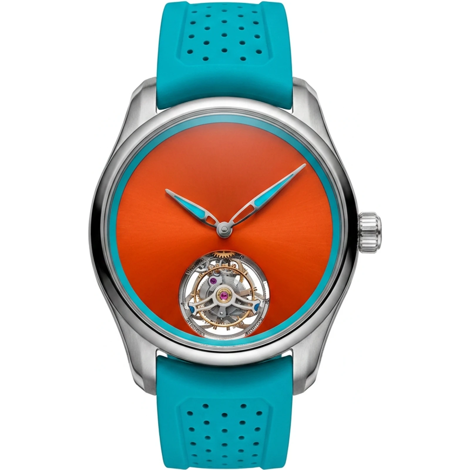 H. Moser & Cie. Pioneer Tourbillon Spiced Aqua 3805-1200
