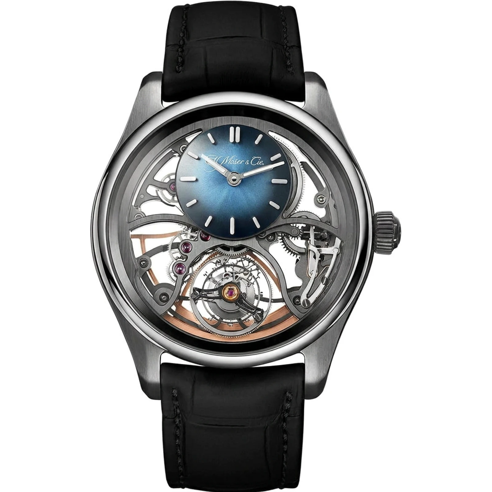 H. Moser & Cie. Pioneer Cylindrical Tourbillon Skeleton 3811-1200