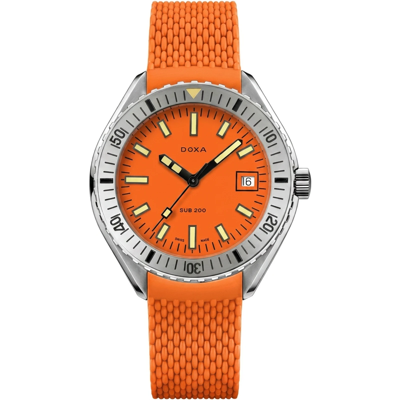 Doxa Professional - Stainless steel / Rubber, small 796.15.351.21