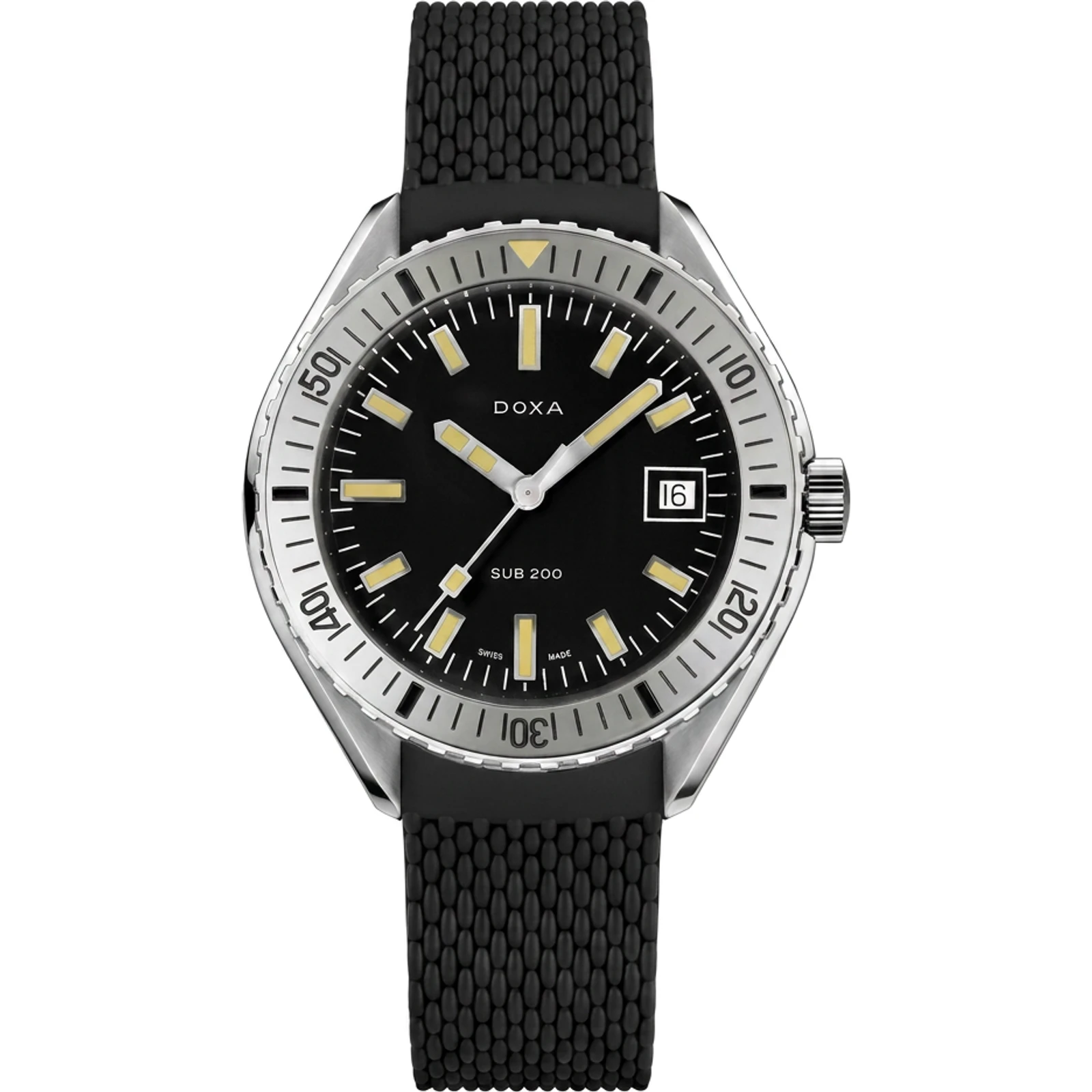 Doxa Sharkhunter - Stainless steel / Rubber, small 796.15.101.20