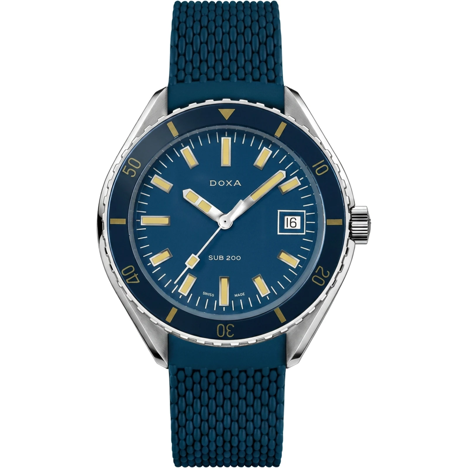 Doxa Caribbean - Sapphire / Rubber, standard 799.10.201.32