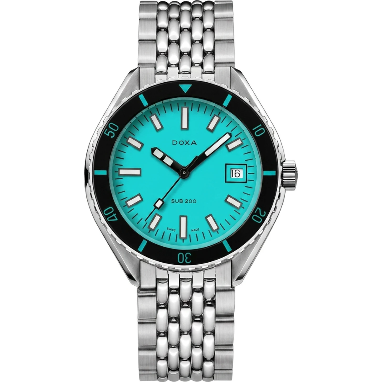 Doxa Aquamarine - Sapphire / Stainless Steel 799.10.241.10