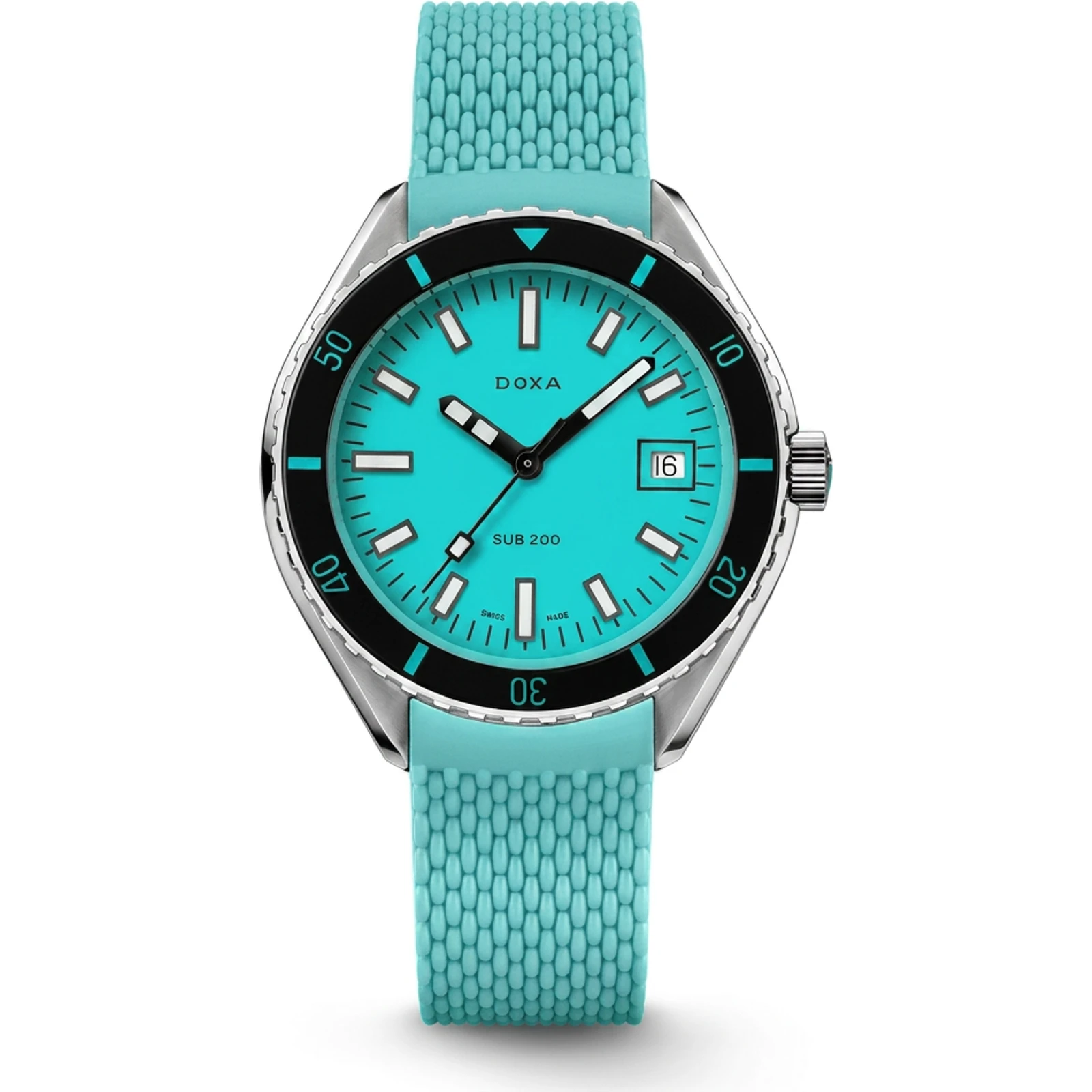 Doxa Aquamarine - Sapphire / Rubber, standard 799.10.241.25