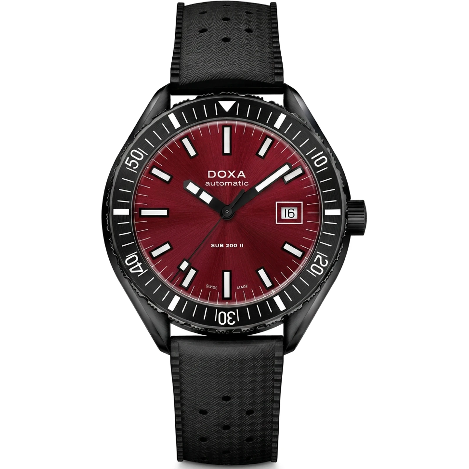Doxa Redcoral - Rubber black 795.70.161.20