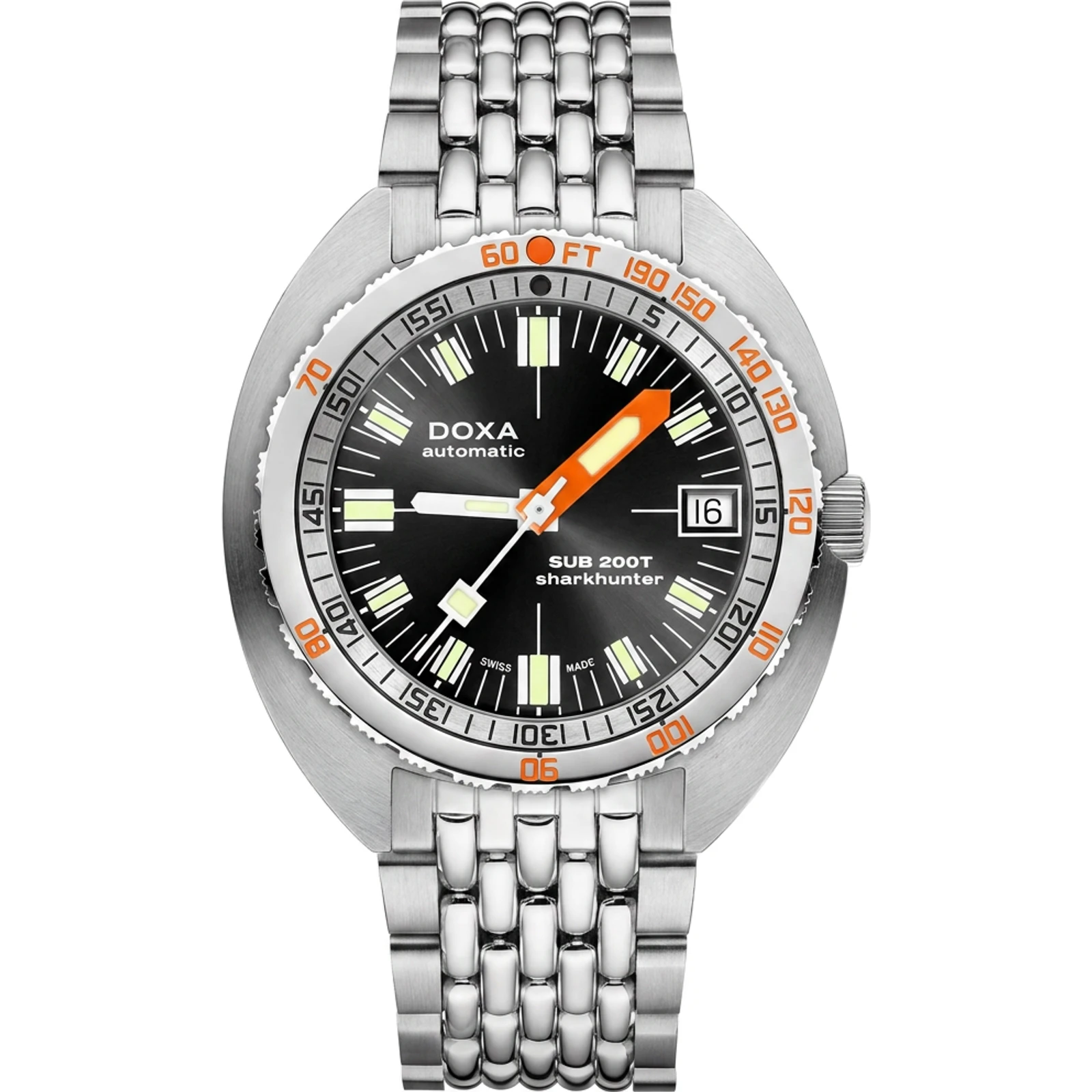 Doxa Sharkhunter - Sunray / Stainless Steel 804.10.101S.10