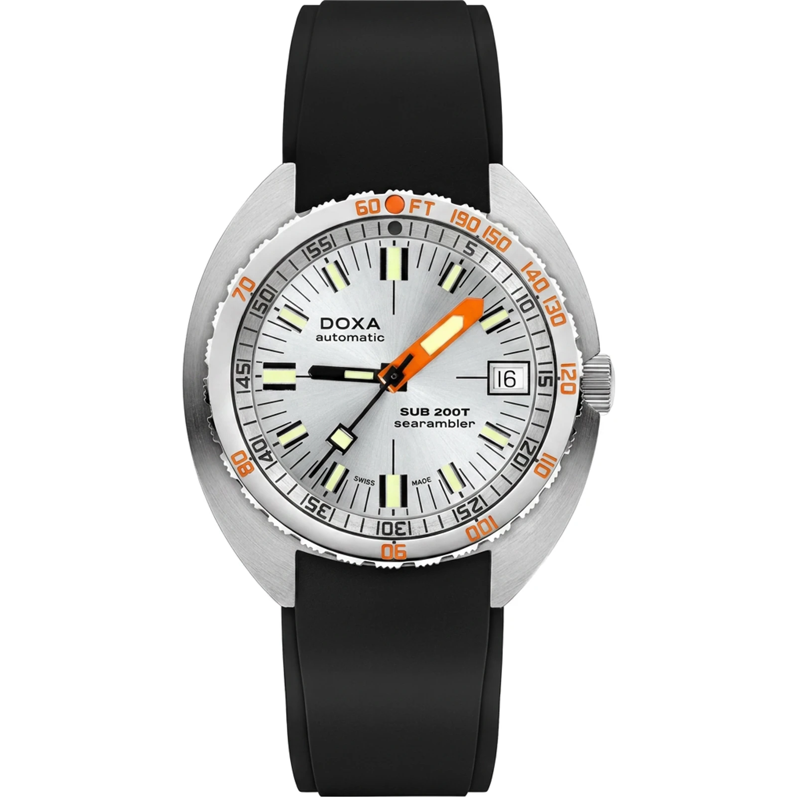 Doxa Searambler - Iconic sunray / Rubber 804.10.021.20