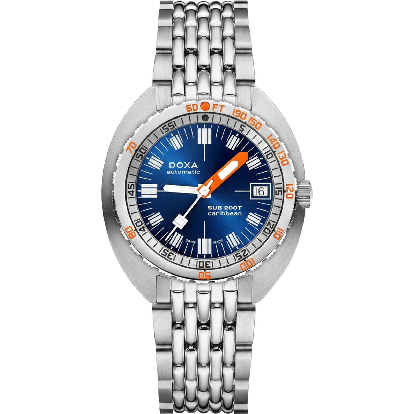 Doxa Caribbean - Sunray / Stainless Steel 804.10.201S.10