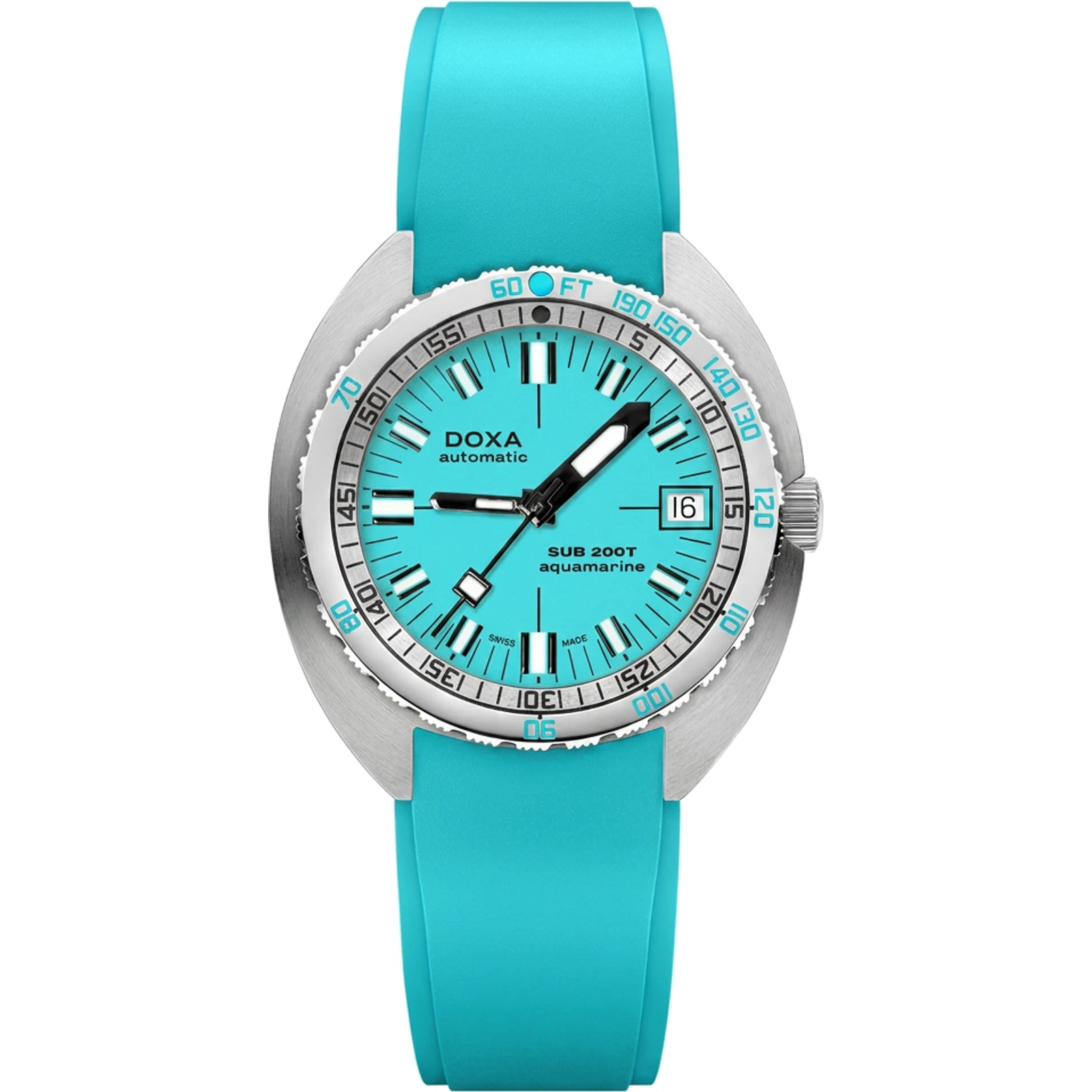 Doxa Aquamarine - Iconic / Rubber 804.10.241.25
