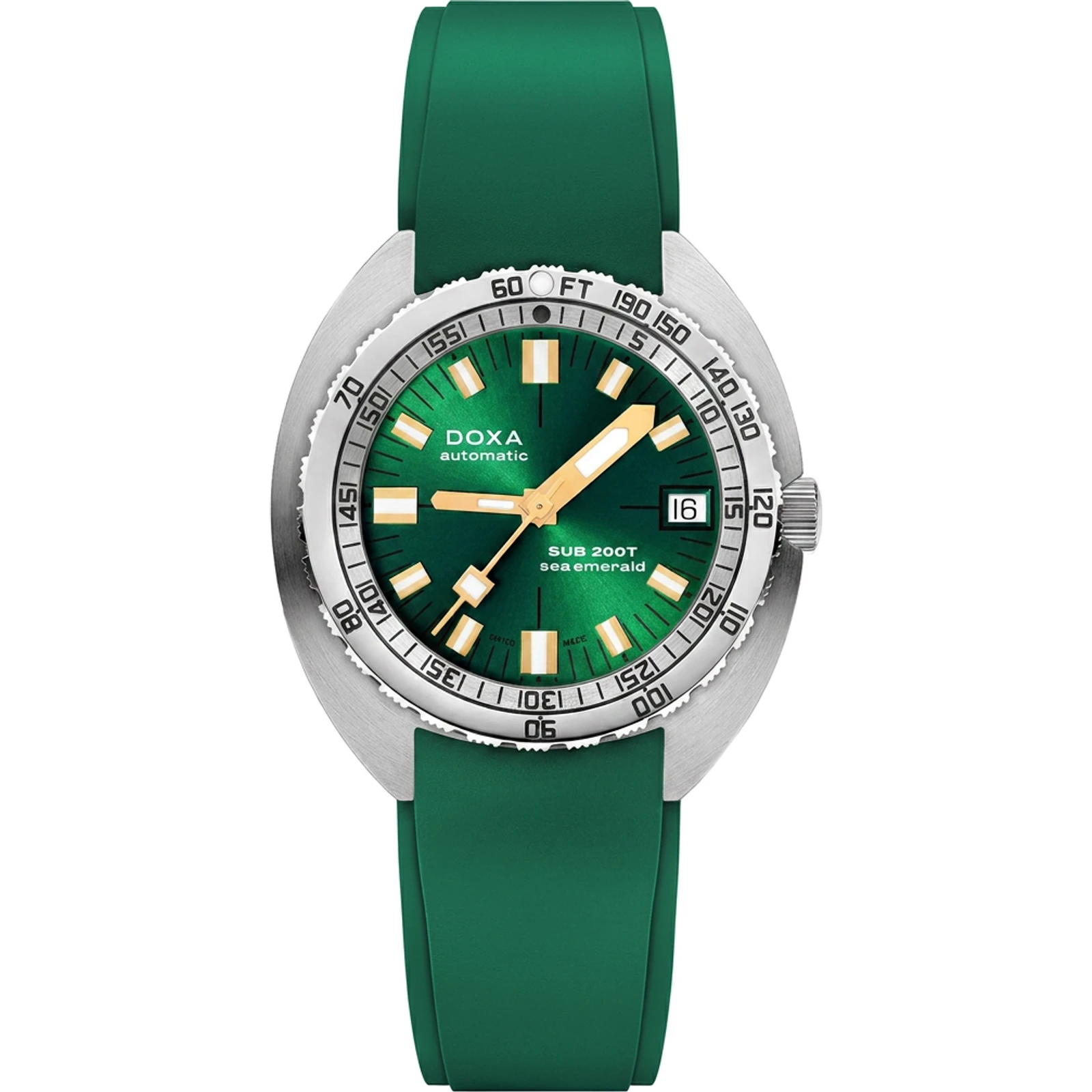 Doxa Sea Emerald - Sunray / Rubber 804.10.131S.26