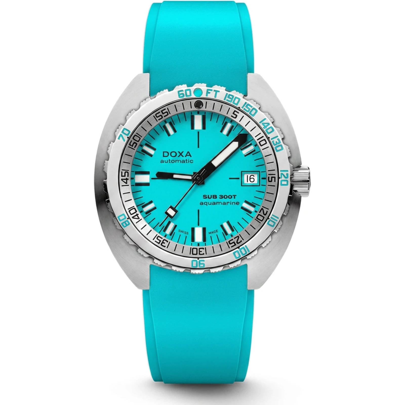 Doxa Aquamarine - Rubber 840.10.241.25