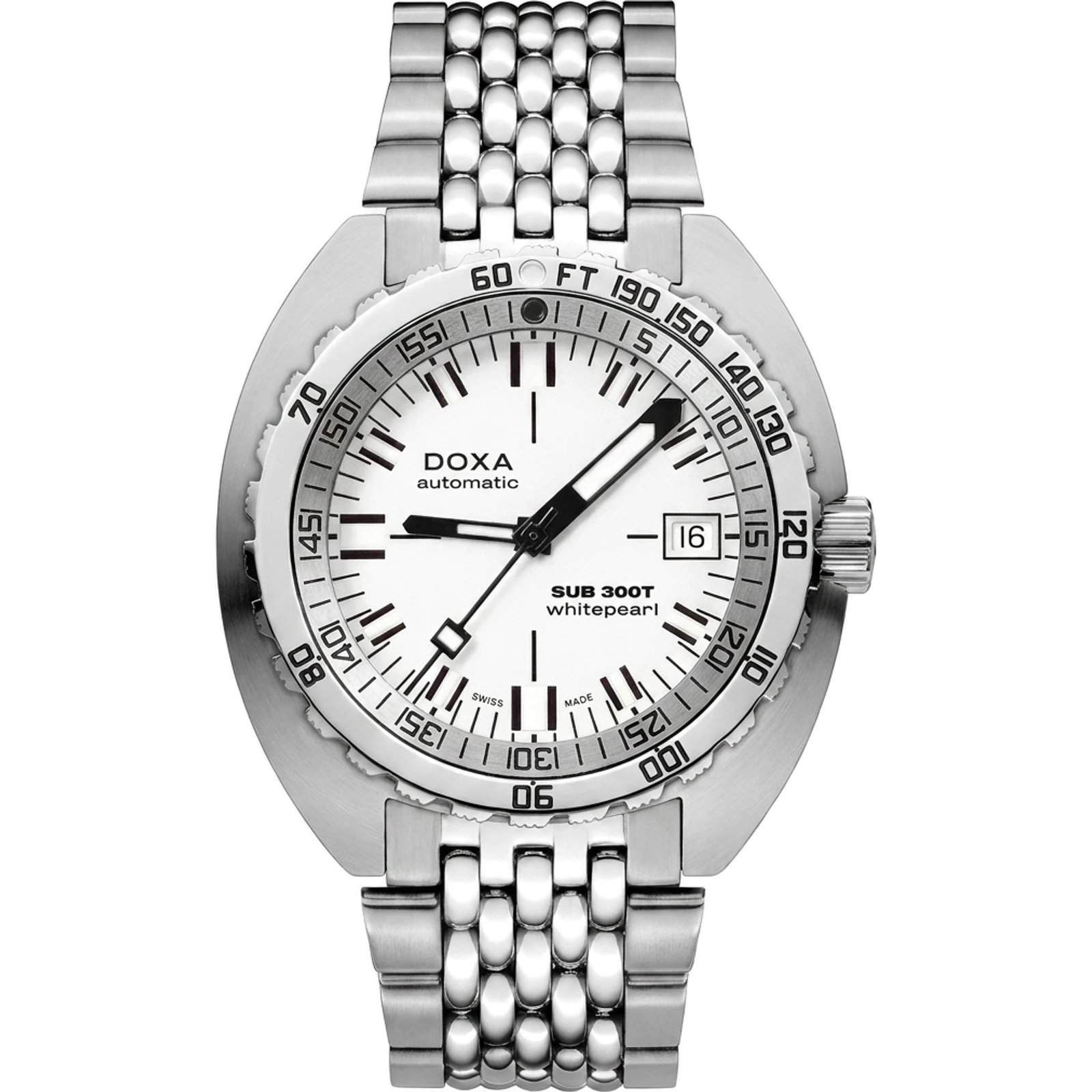 Doxa Whitepearl - Stainless Steel 840.10.011.10