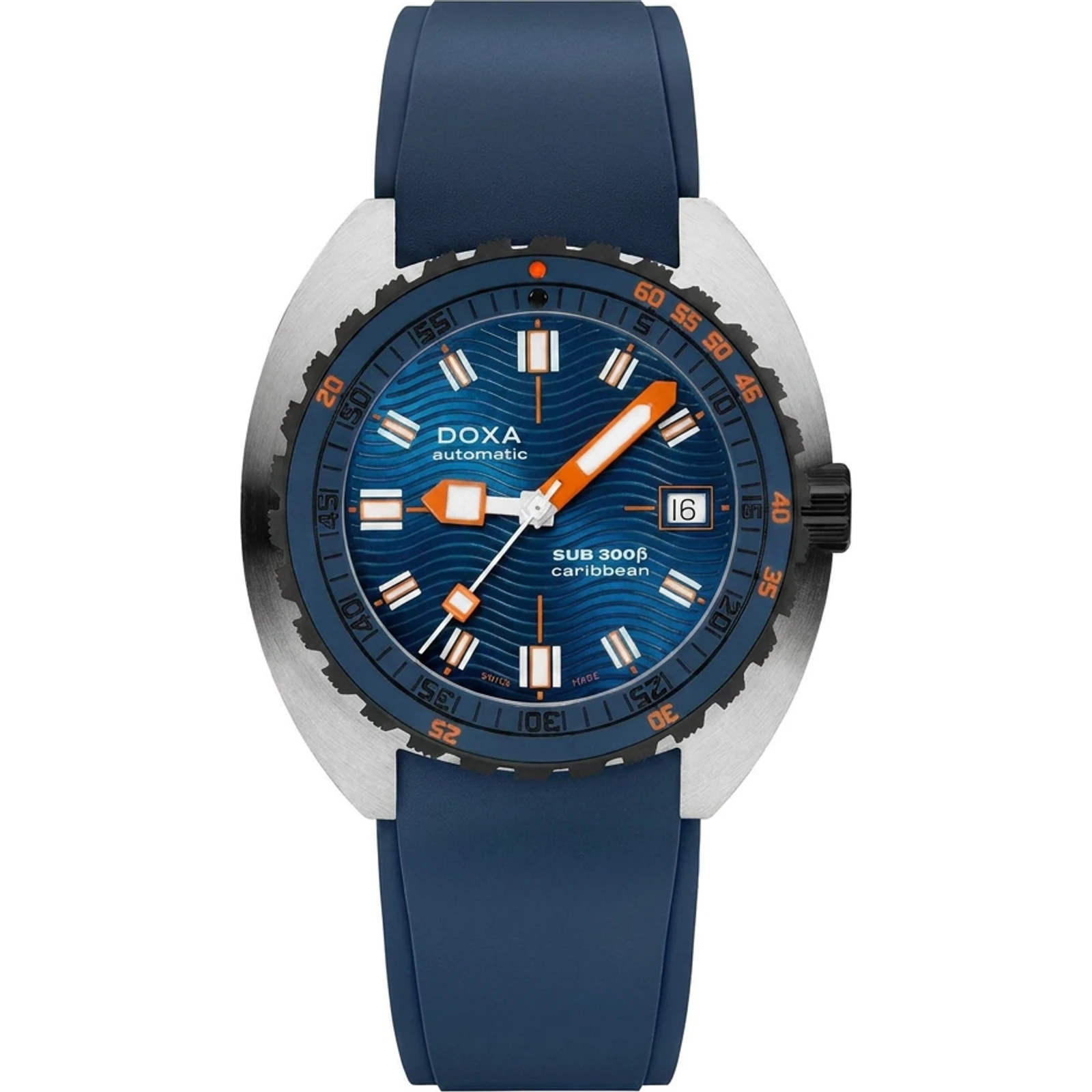 Doxa Caribbean - Rubber Navy blue 830.10.201.32