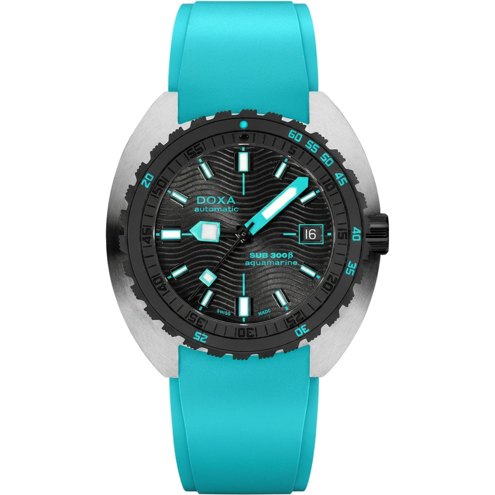 Doxa Aquamarine - Rubber Turquoise 830.10.241.25