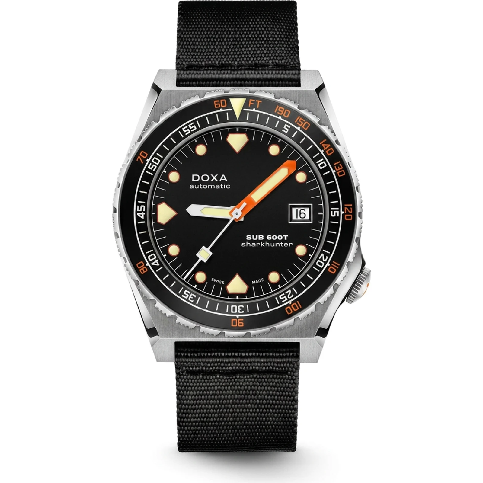Doxa Sharkhunter - NATO Black / Ceramic 861.10.101.20-N