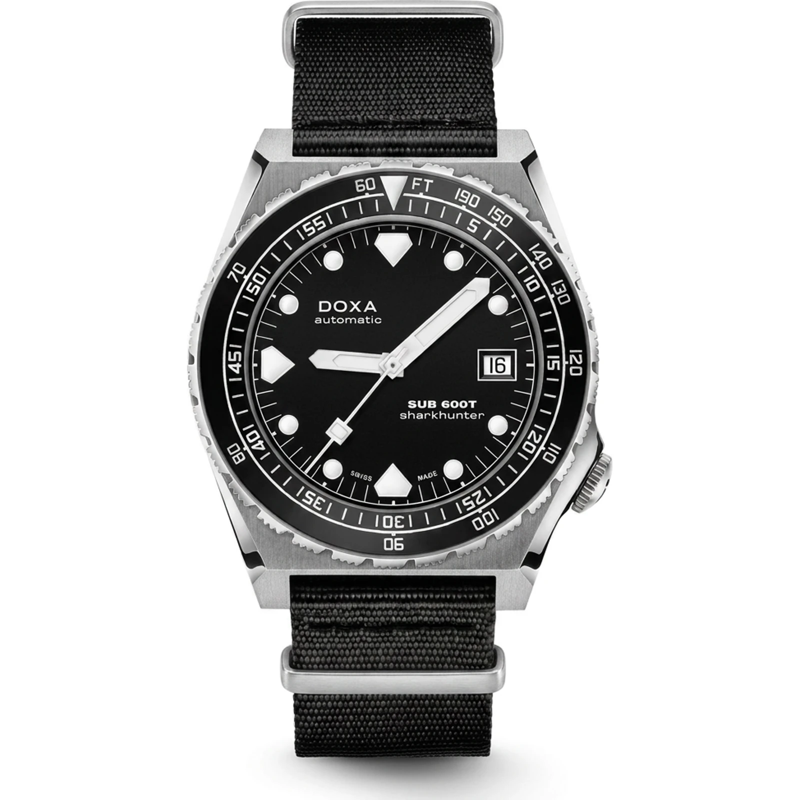 Doxa Sharkhunter B&W - NATO 861.10.101B.20-N