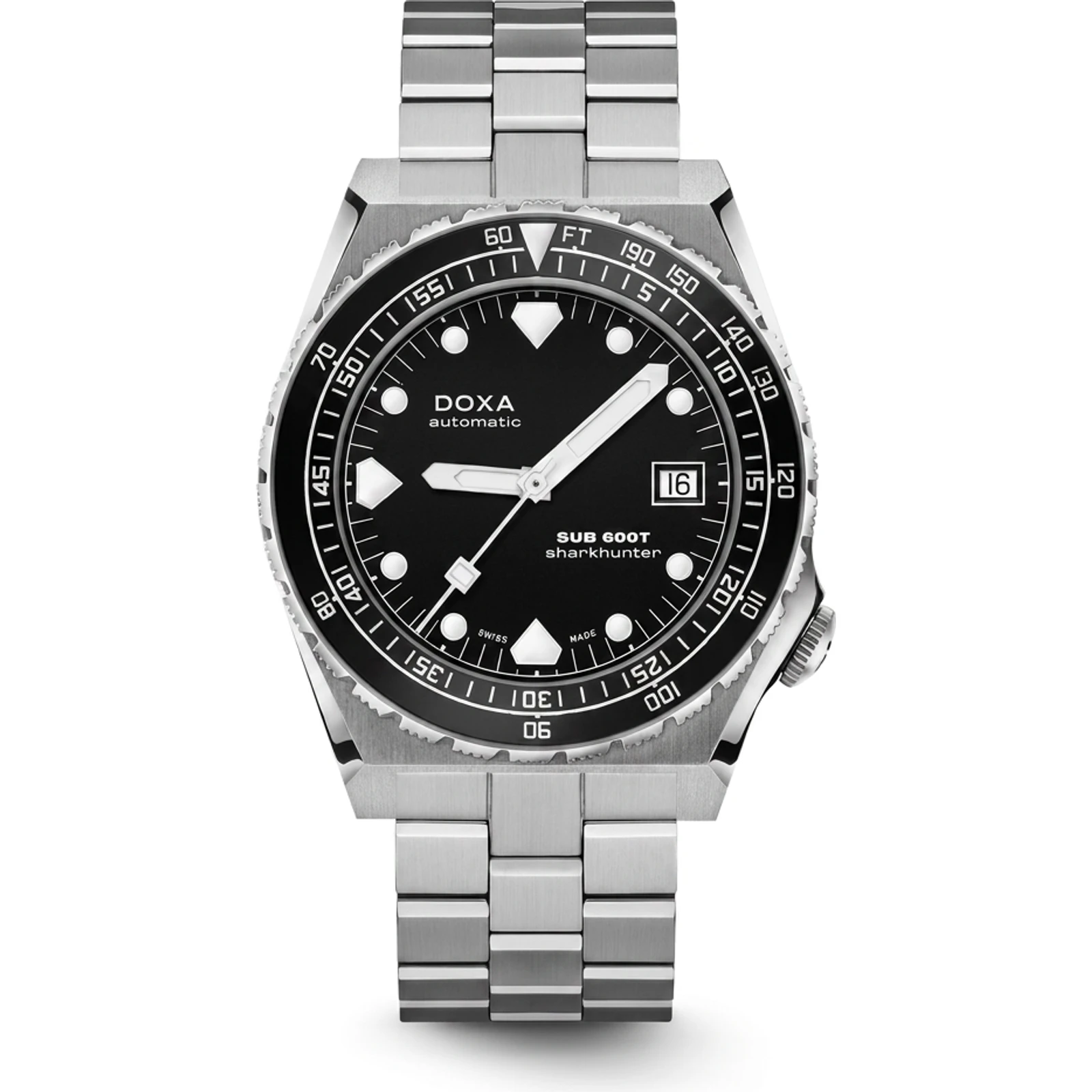 Doxa Sharkhunter B&W - Stainless steel 861.10.101B.10