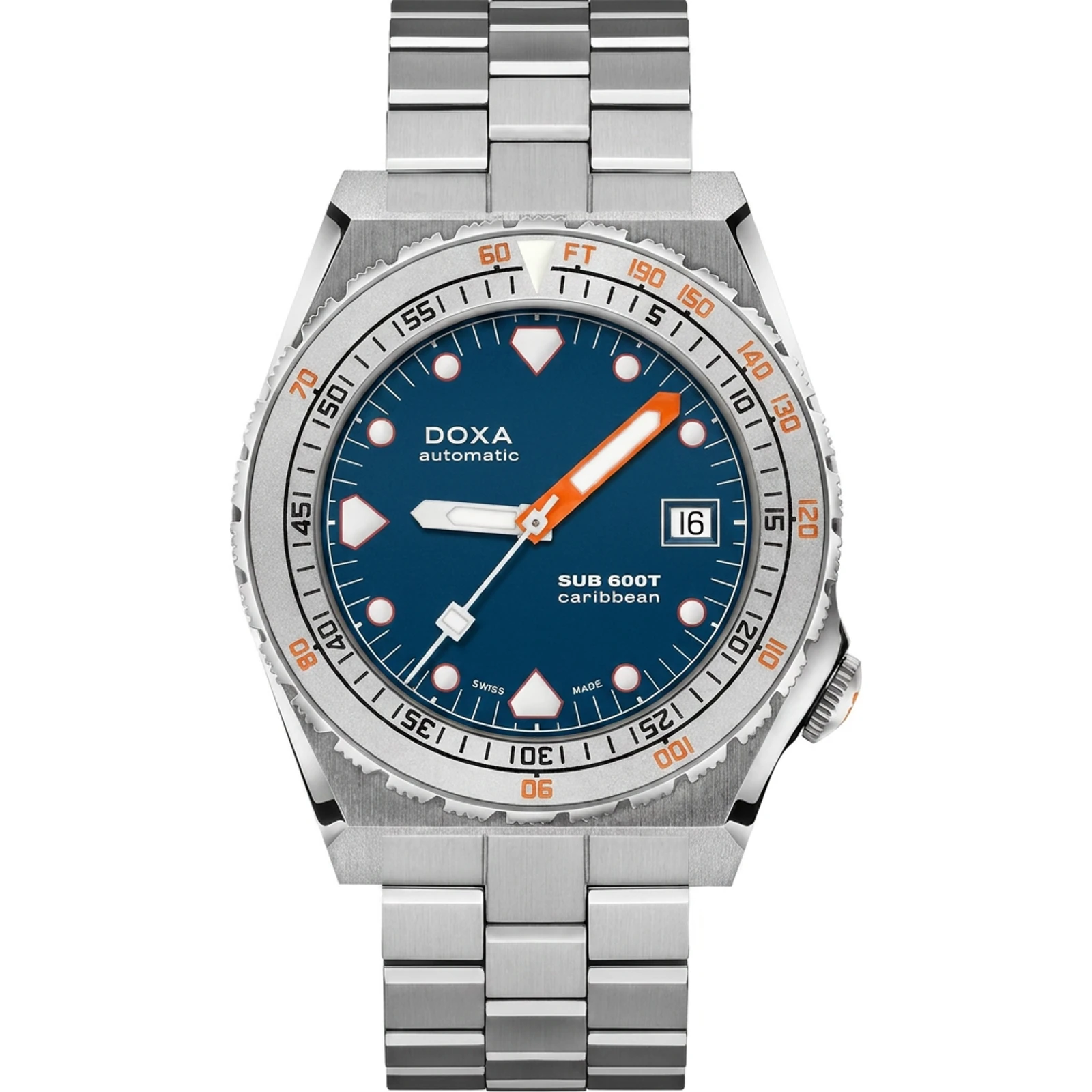 Doxa Caribbean - Stainless steel / Stainless steel Sandblasted 862.10.201.10