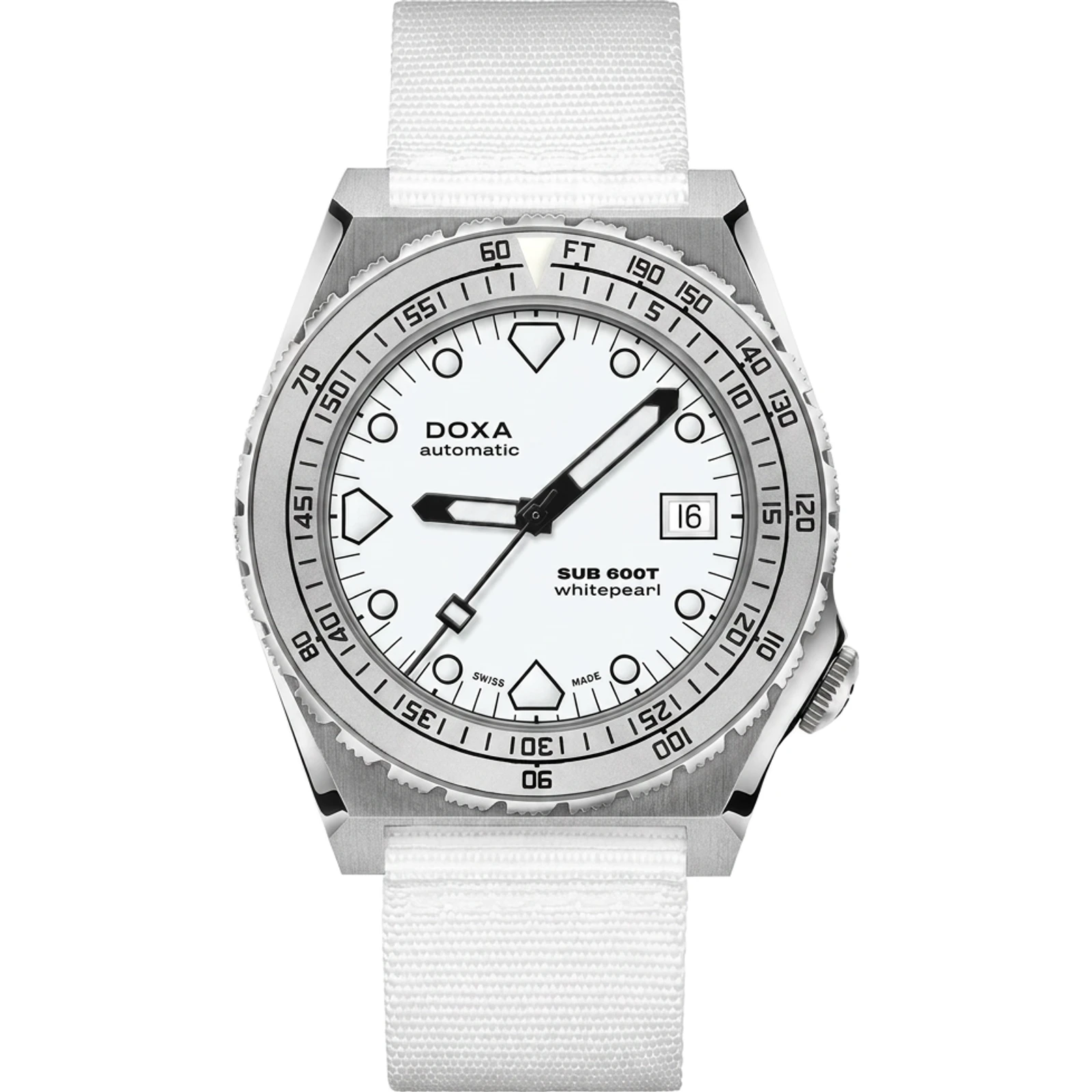Doxa Whitepearl - NATO / Stainless steel Sandblasted 862.10.011.23-N
