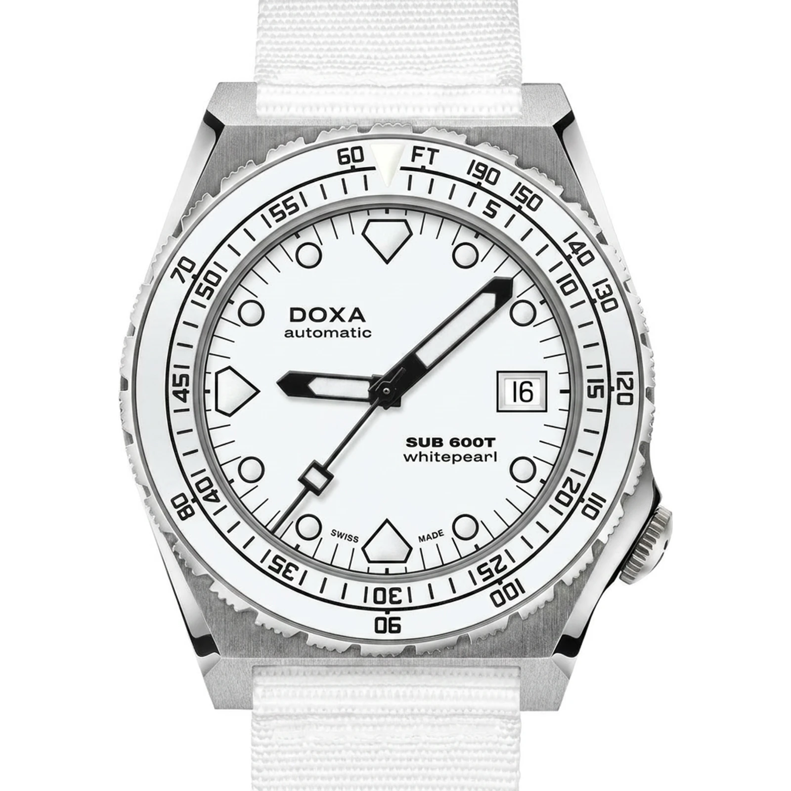 Doxa Whitepearl - NATO / Ceramic 861.10.011.23-N
