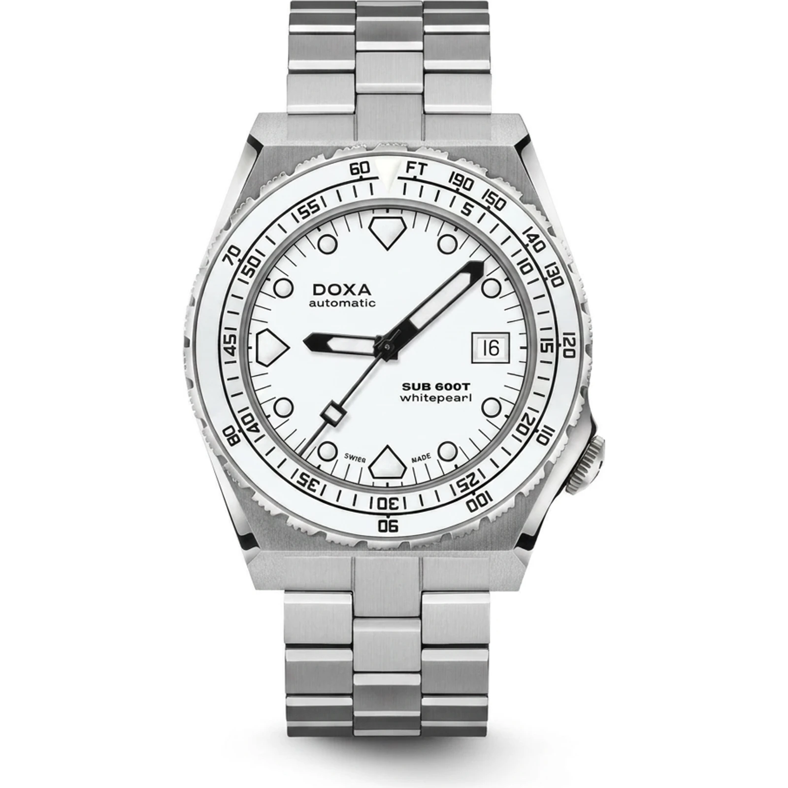 Doxa Whitepearl - Stainless steel / Ceramic 861.10.011.10