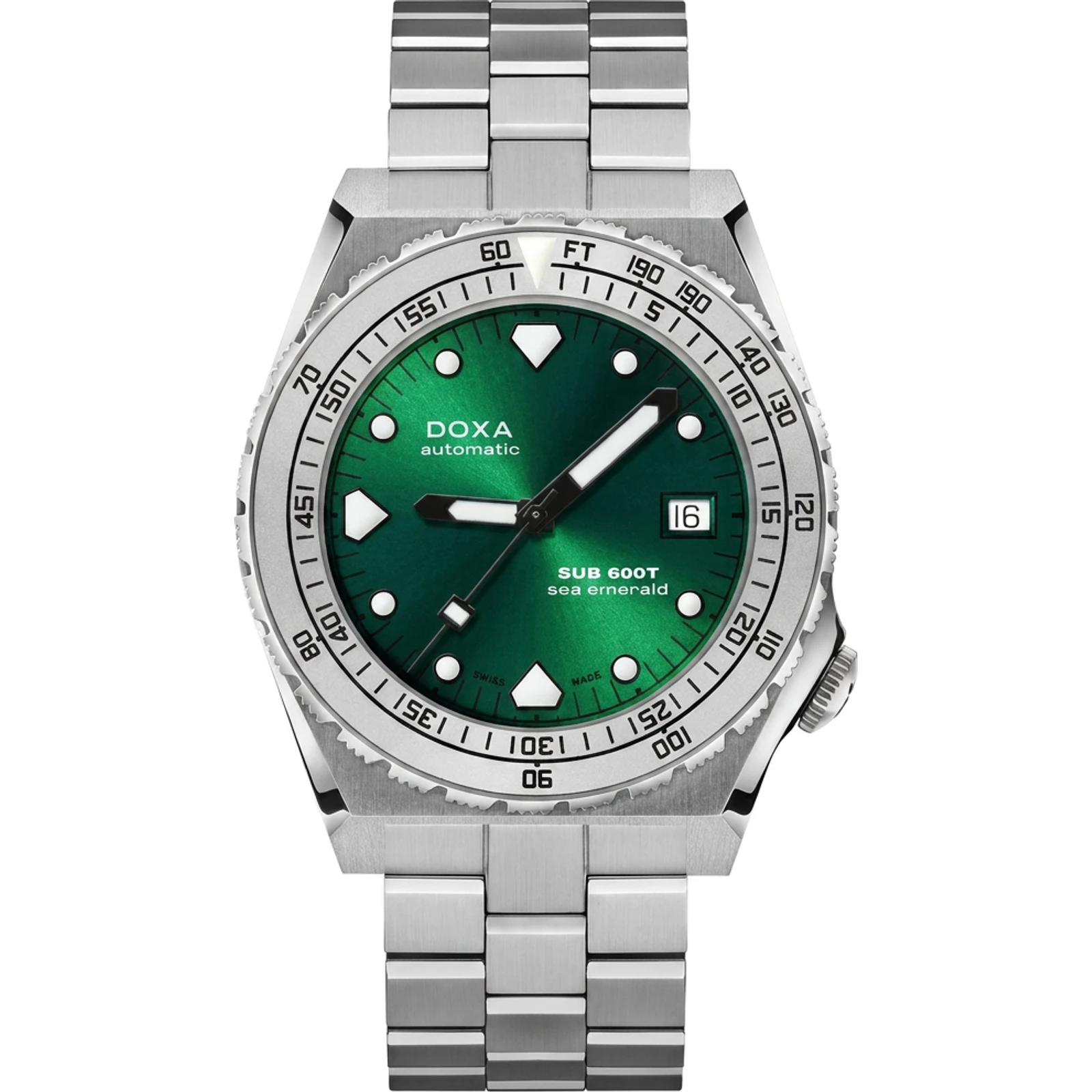 Doxa Sea Emerald - Stainless steel / Stainless steel Sandblasted 862.10.131.10