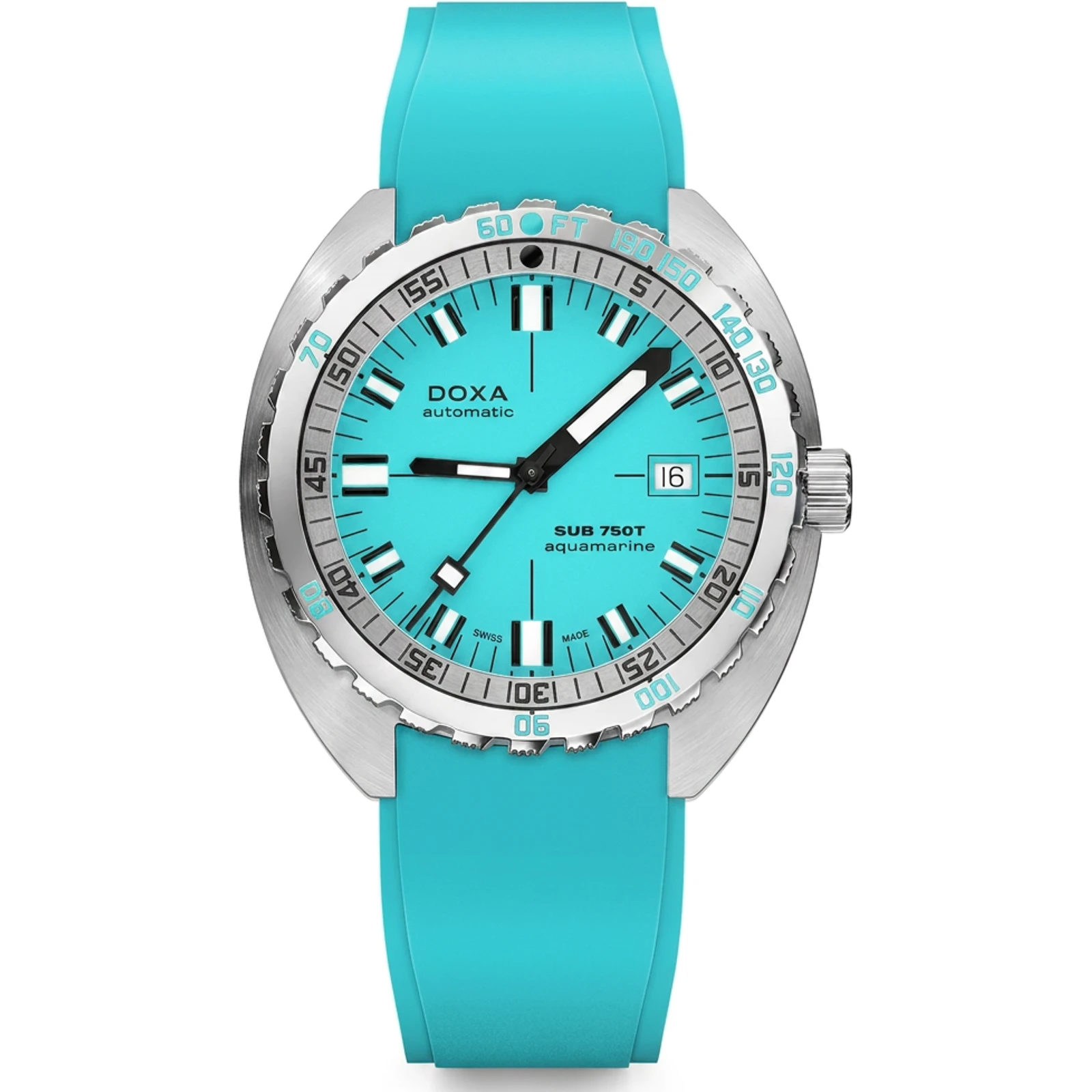 Doxa Aquamarine - Rubber 825.10.241.25