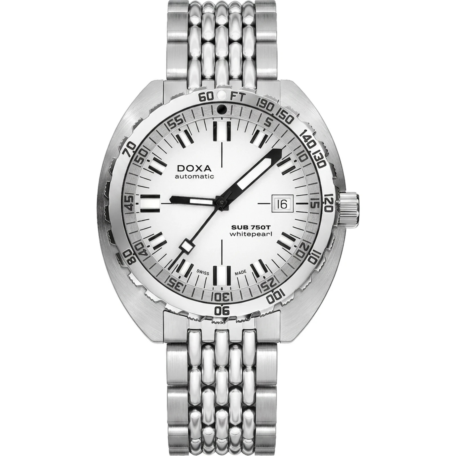 Doxa Whitepearl - Stainless steel 825.10.011.10