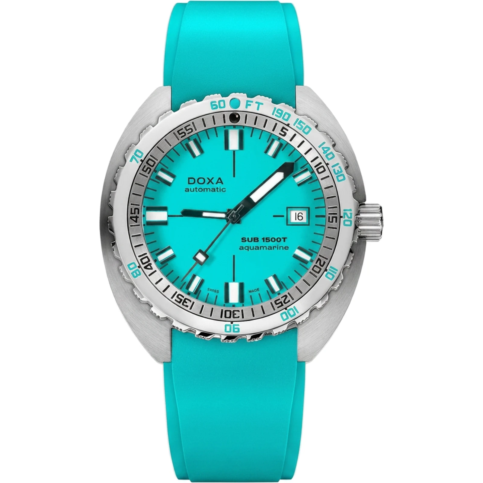 Doxa Aquamarine - Rubber 883.10.241.25